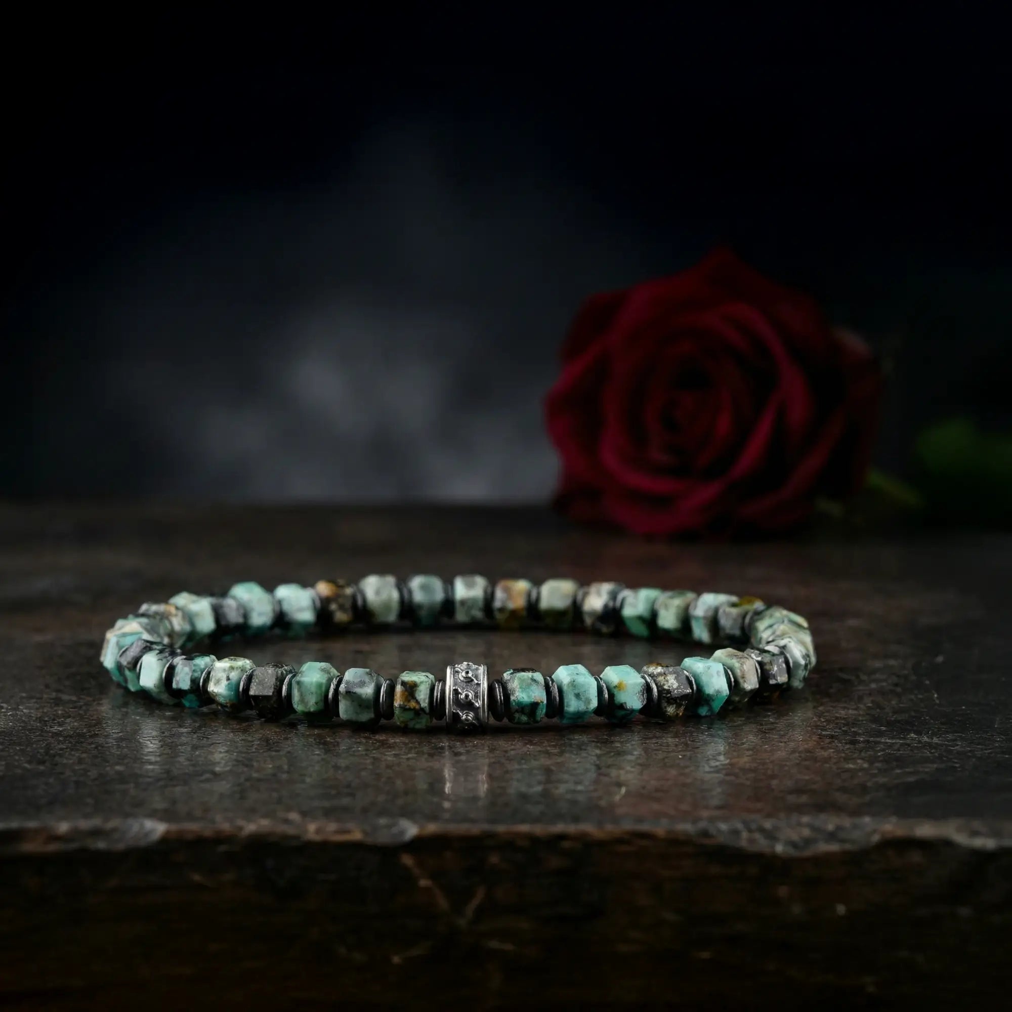African Turquoise Bracelet II (6mm)