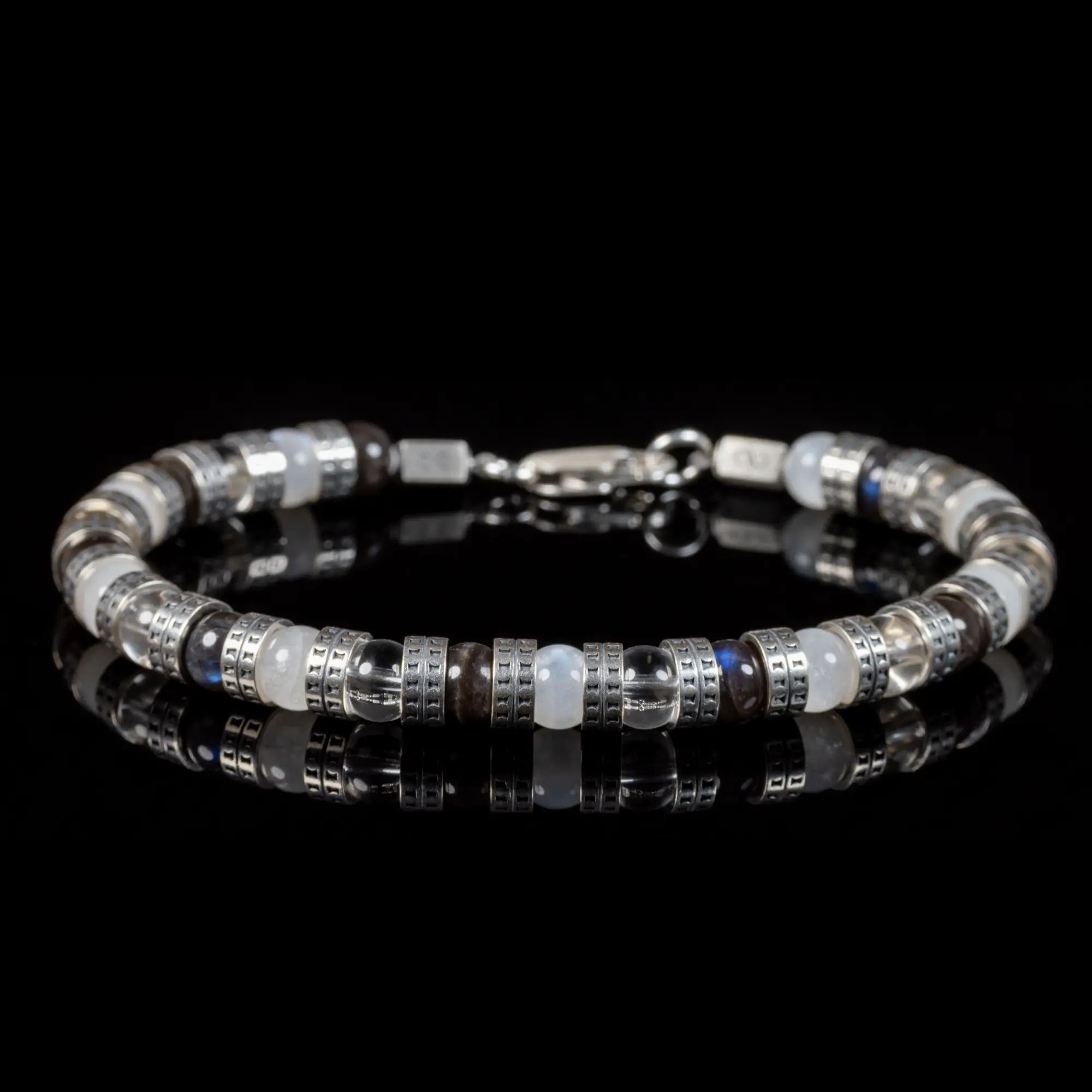 Armored Black & White Bracelet X (6mm)