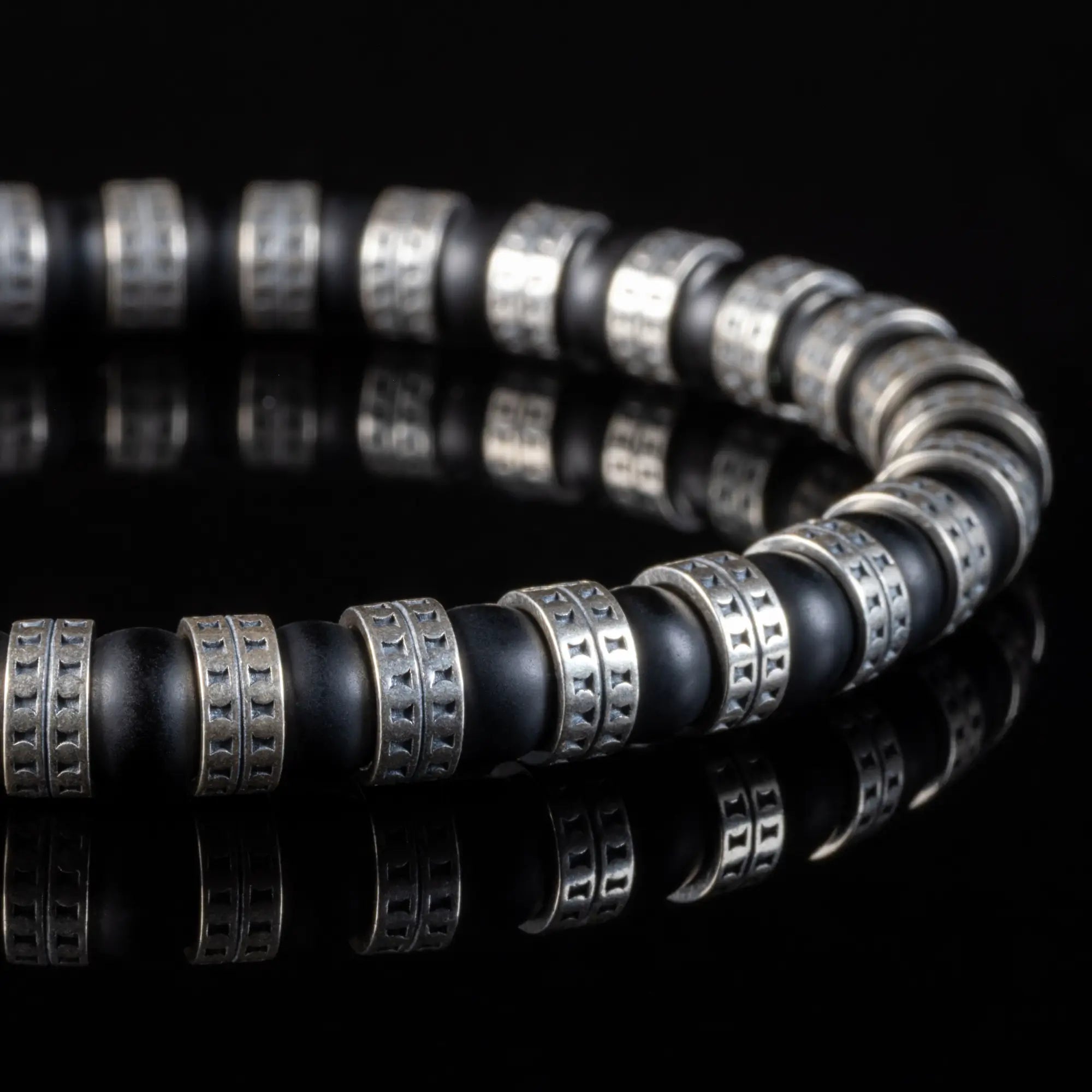 Armored Matte Onyx Bracelet VII (6mm)