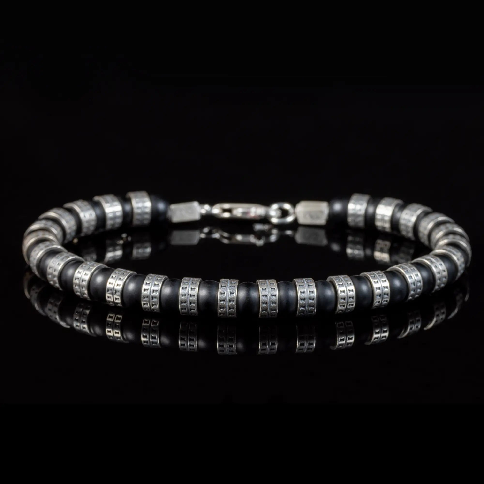 Armored Matte Onyx Bracelet VII (6mm)