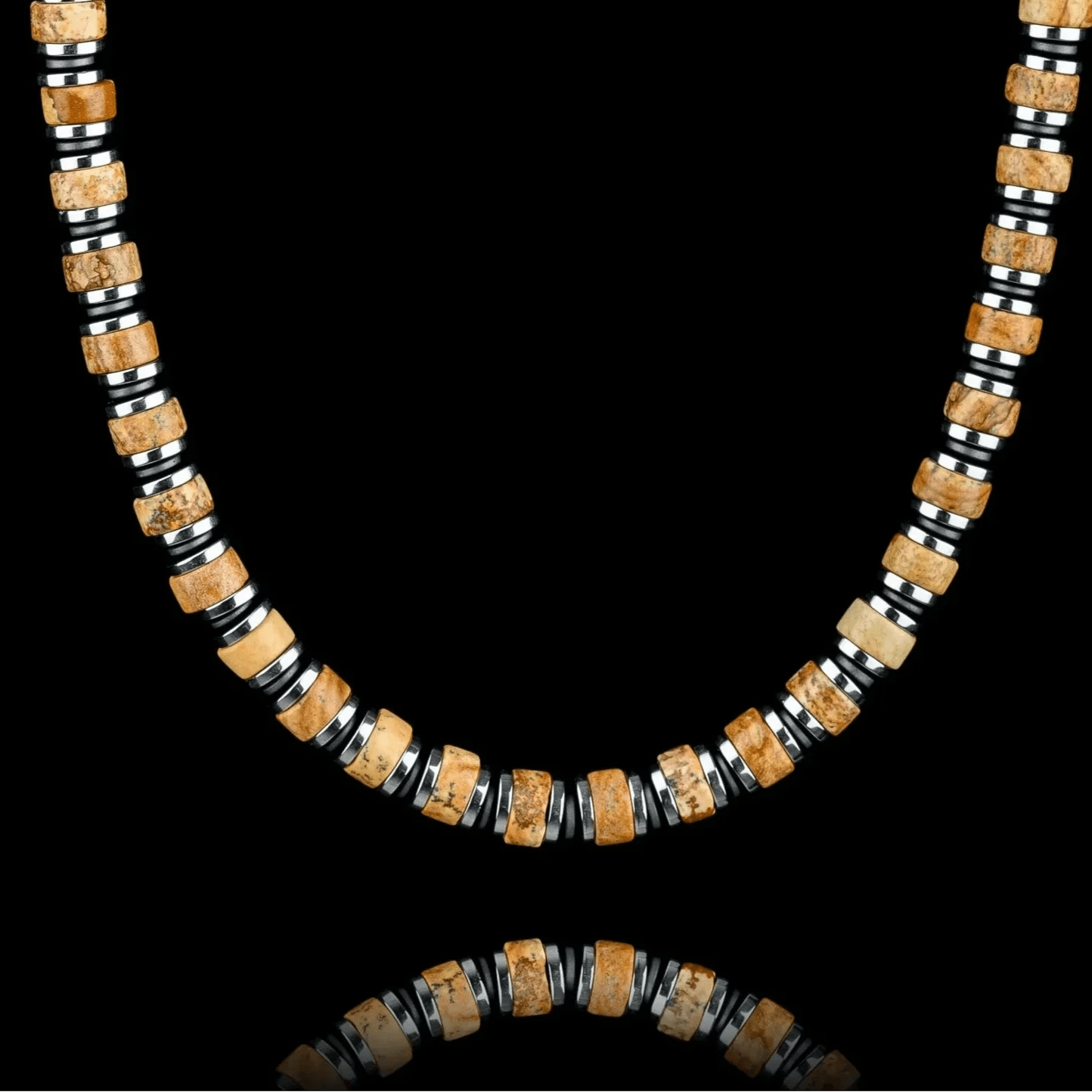 Landscape Jasper Necklace VII (6mm)