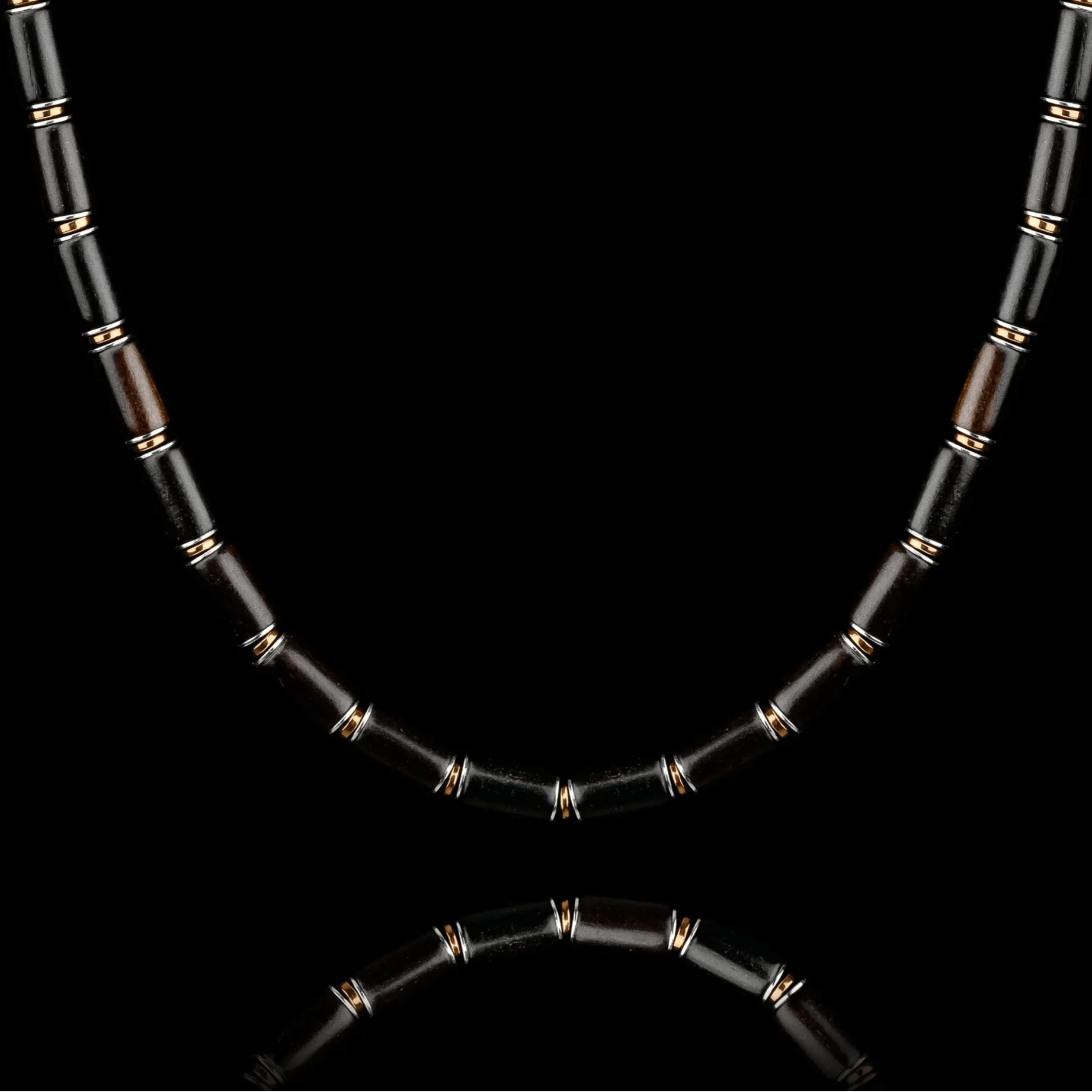 Ebony Wood Necklace I (6mm)