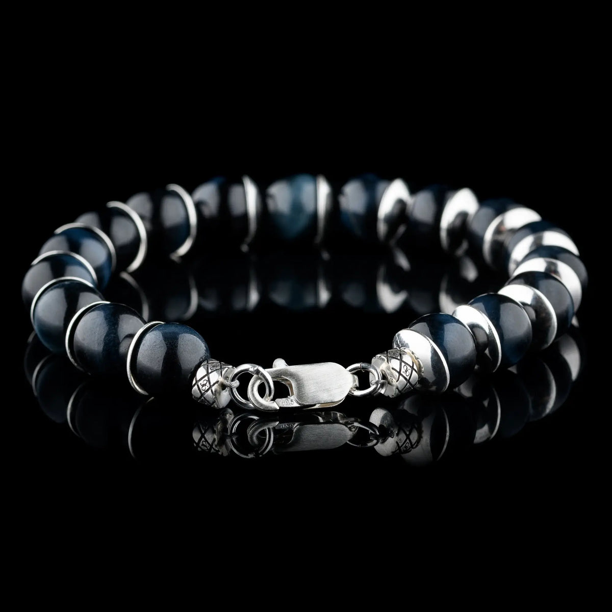 Blue Tiger Eye Bracelet V (10mm)