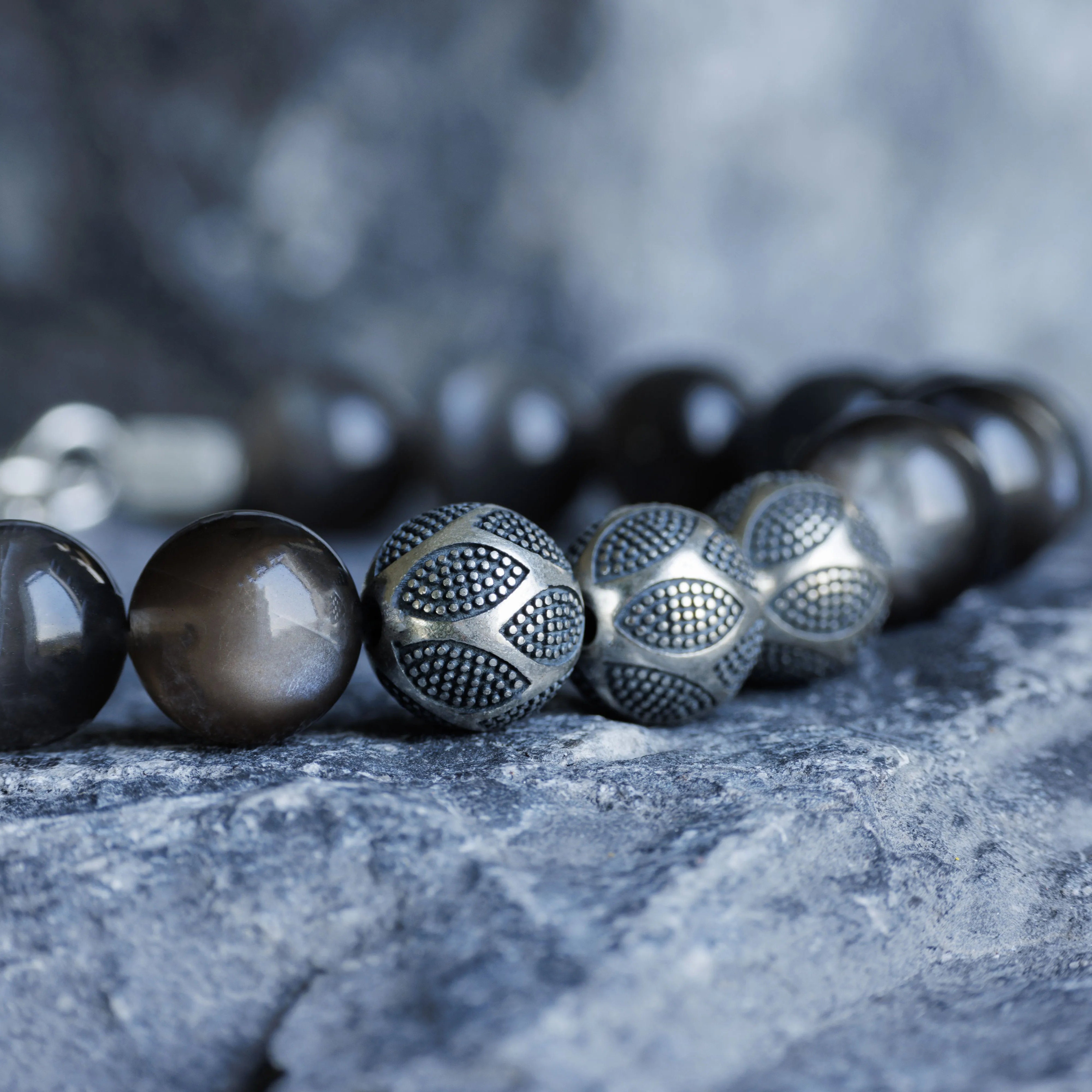 Black Moonstone Nascor Bracelet I (10mm)
