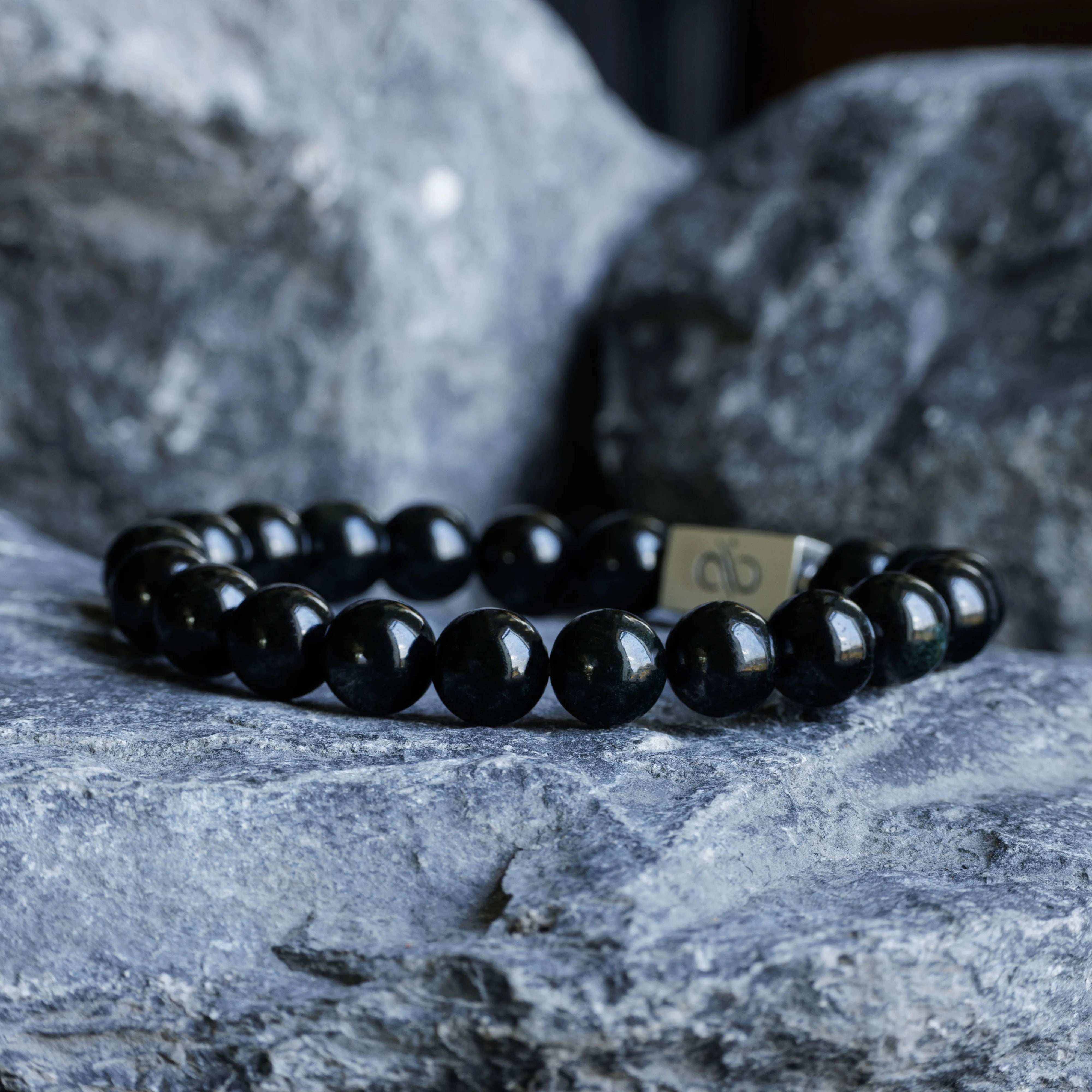 Burmese Black Jade Bracelet III (10mm)