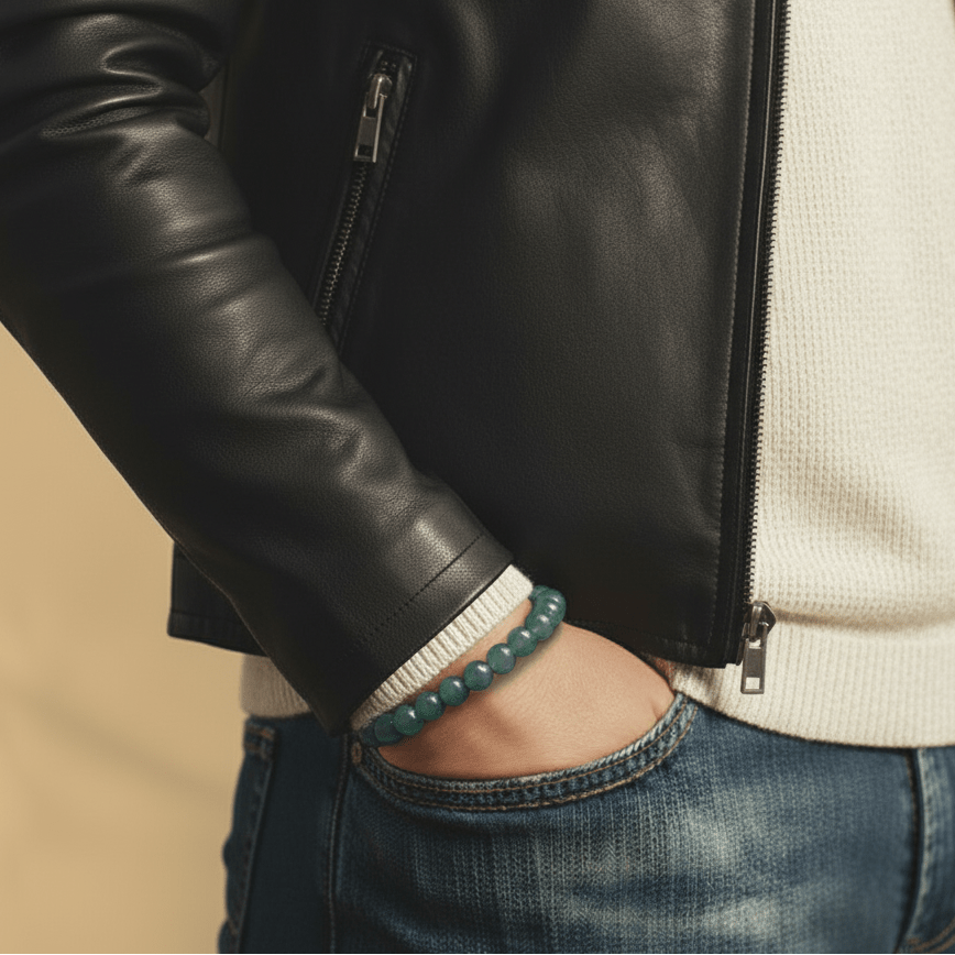 Burmese Green Jade Bracelet XVIII (9.5-10mm)