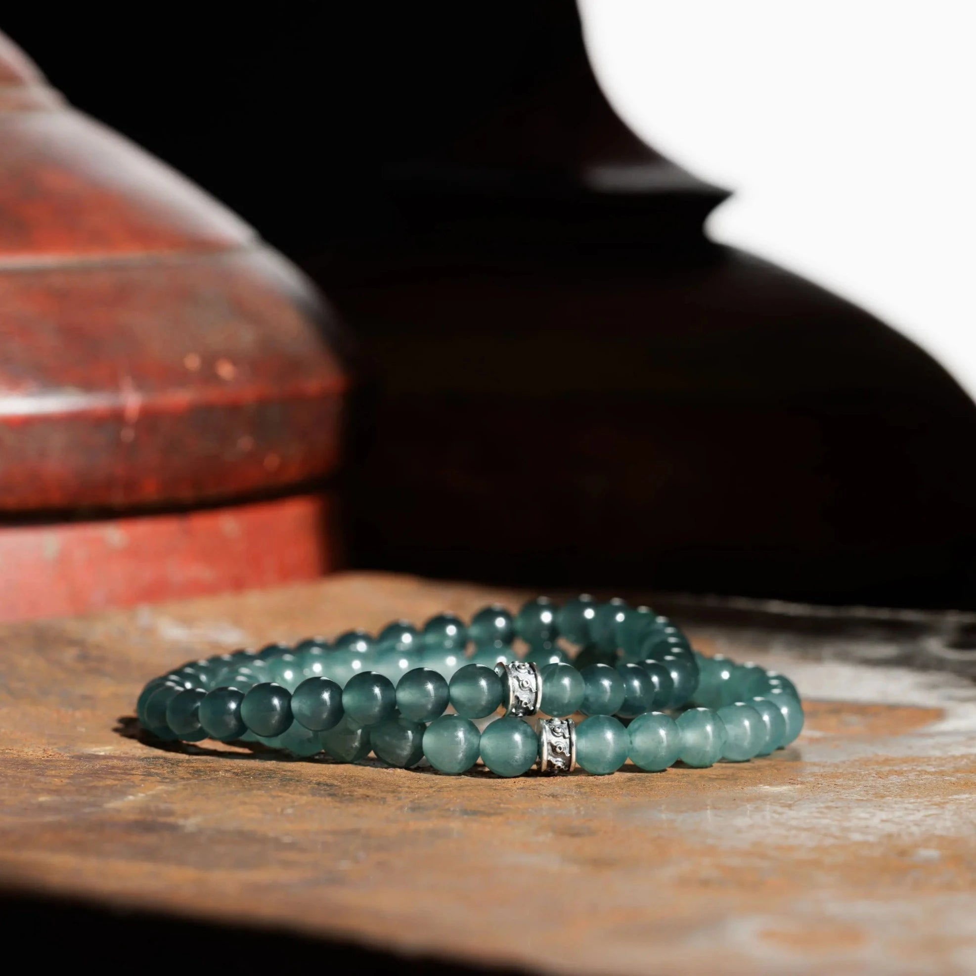 Burmese Green Jade Bracelet V (6.5mm)