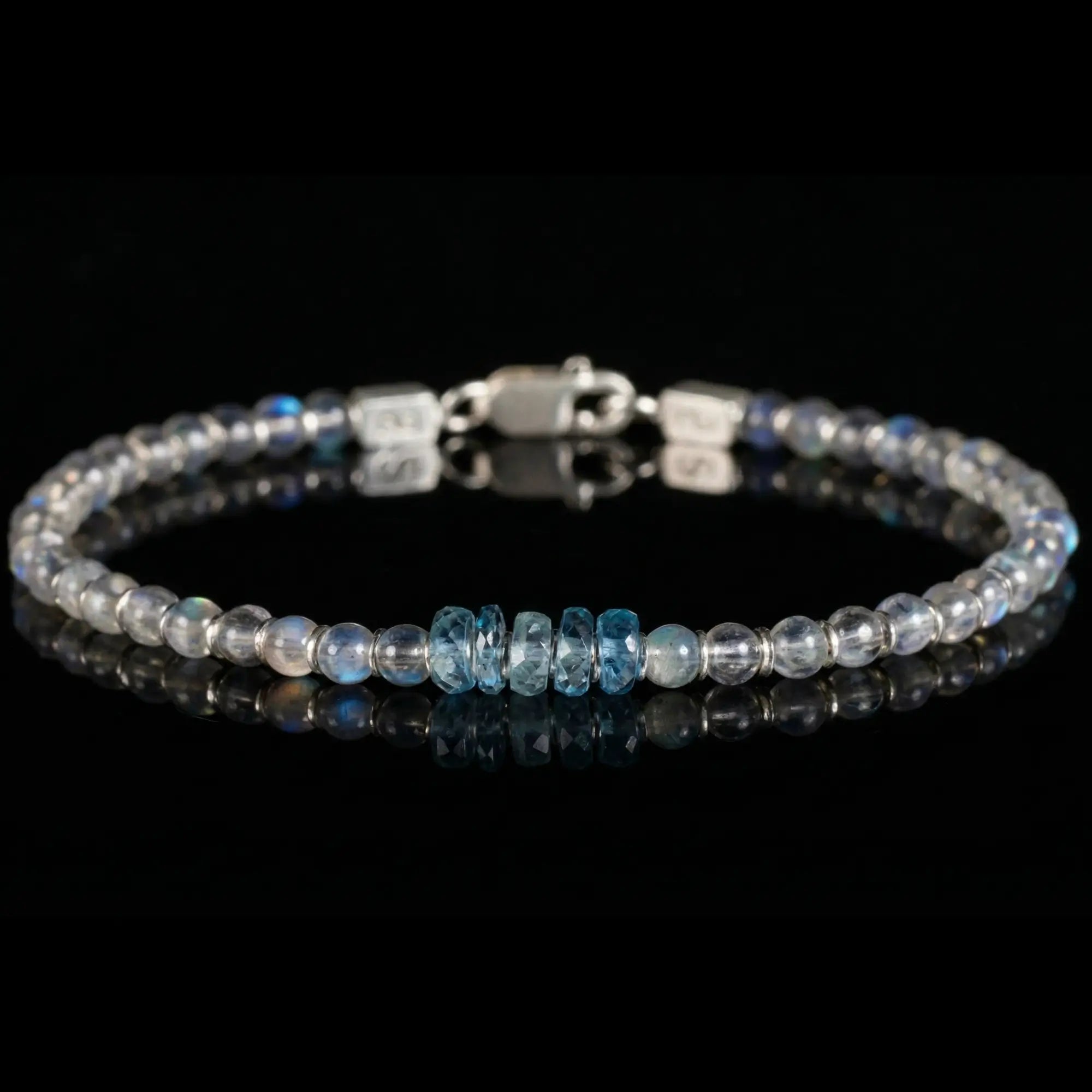 Labradorite - Aquamarine Bracelet XI (4-6mm)