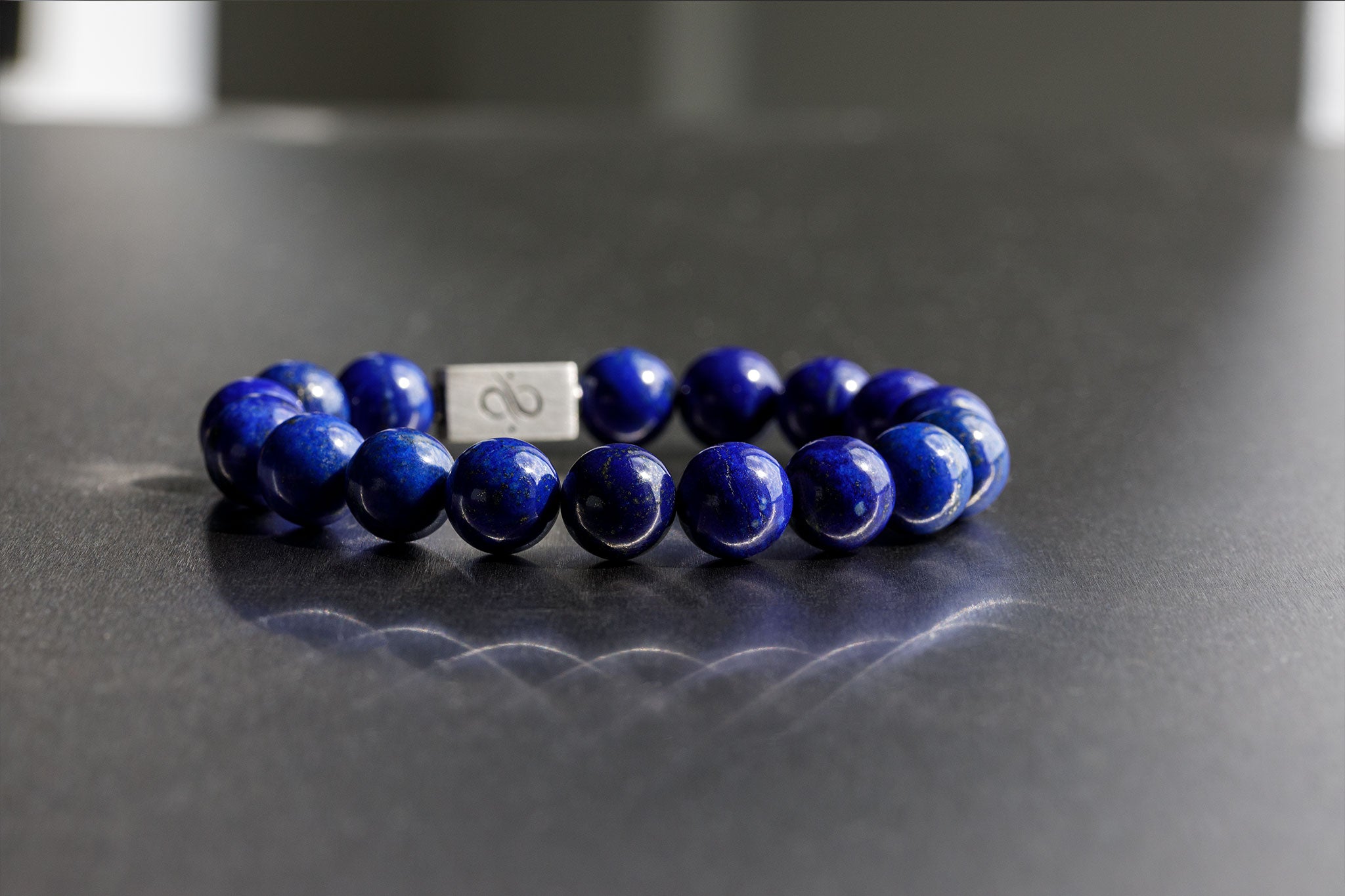 Lapis Lazuli Bracelet IV (12mm) (1916609429558)