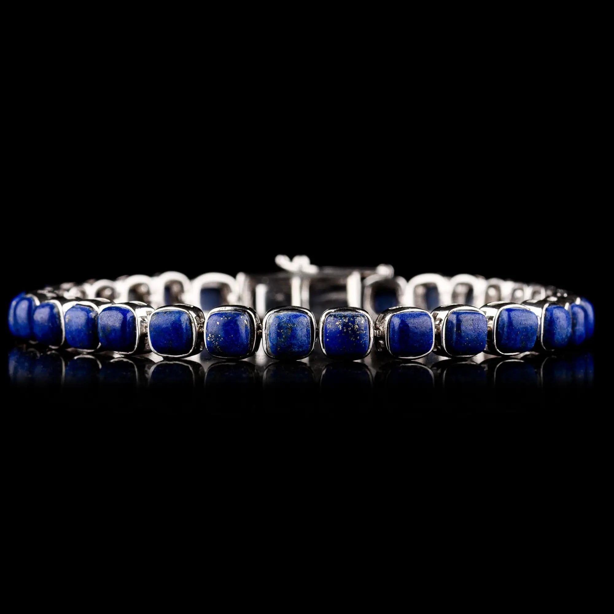 Lapis Lazuli - Silver Tennis Bracelet I