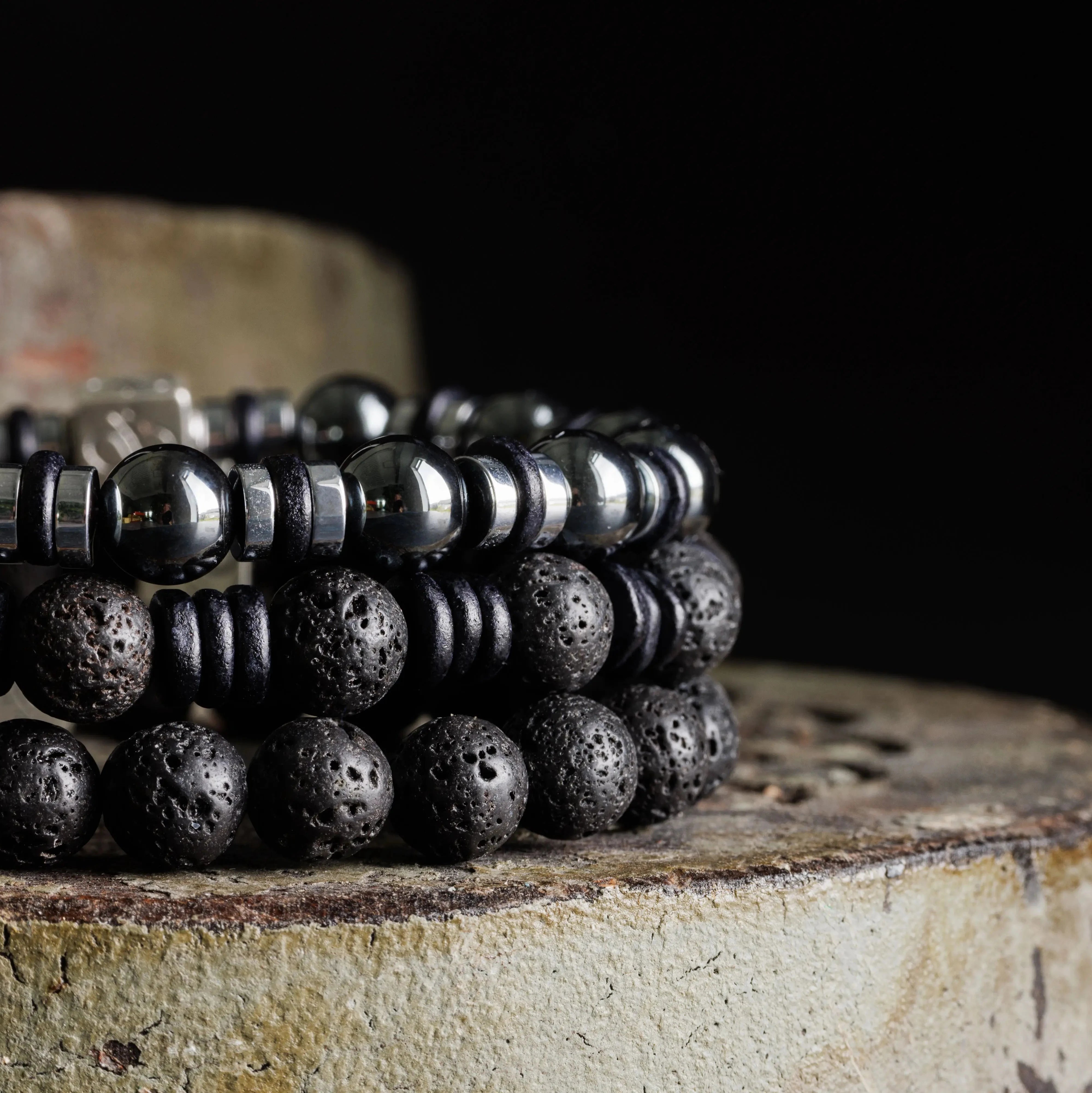 Lava Black Ceramic Bundle V (8mm)