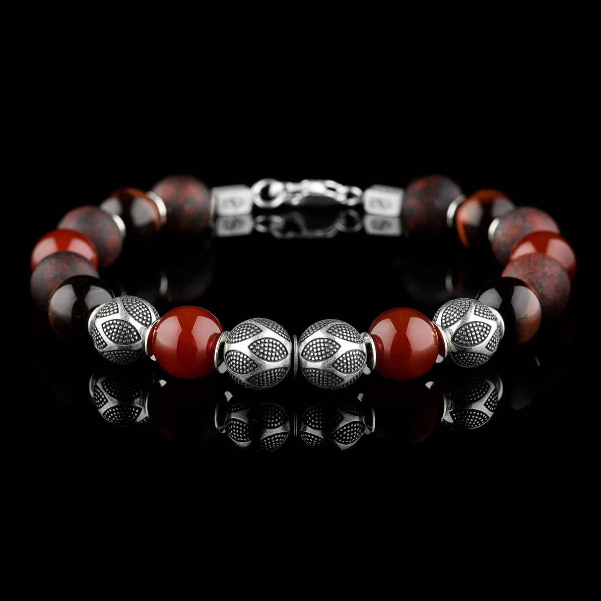 Jcrew Elegant Black and Red Bracelet Red-Black Game Day Bracelet - JILZARAH main image 2