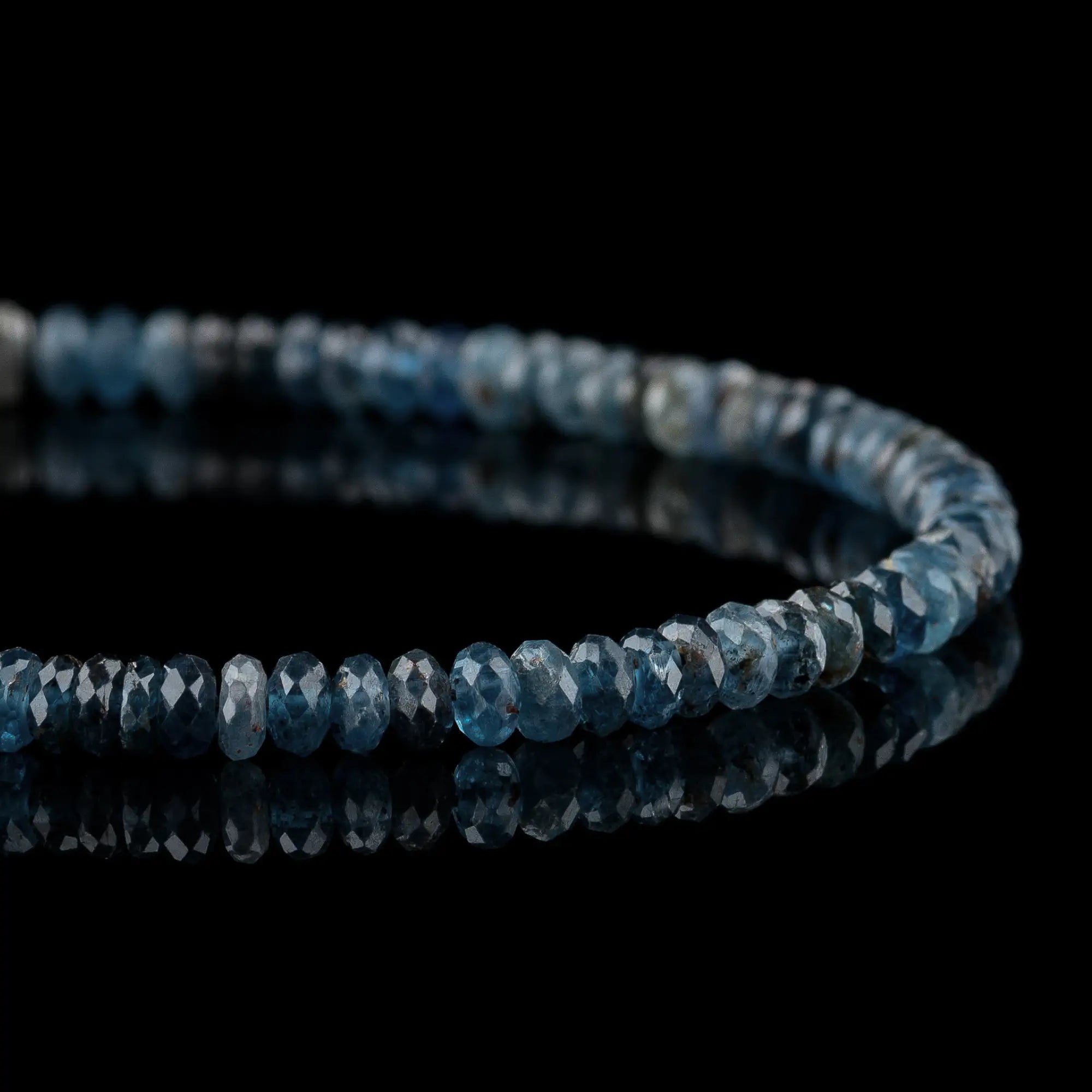 Teal Kyanite Bracelet IX (4mm)