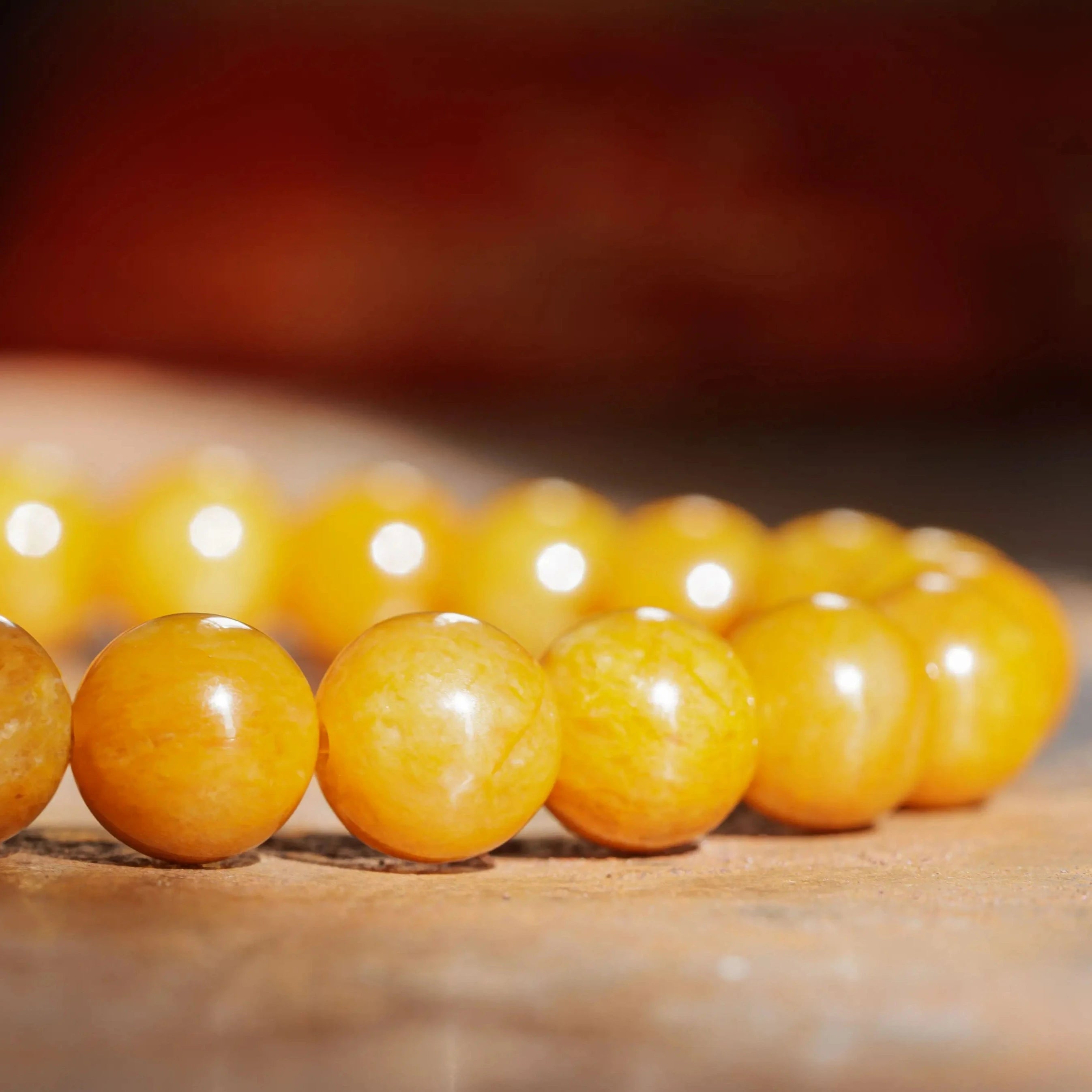Mustard Yellow Jade Bracelet XI (8.5mm)