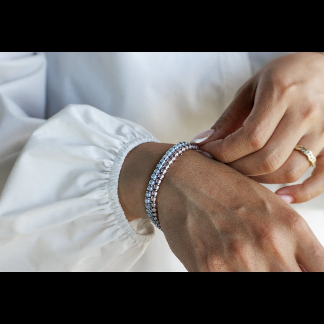 Hematite - Blue Bracelet I (4mm)