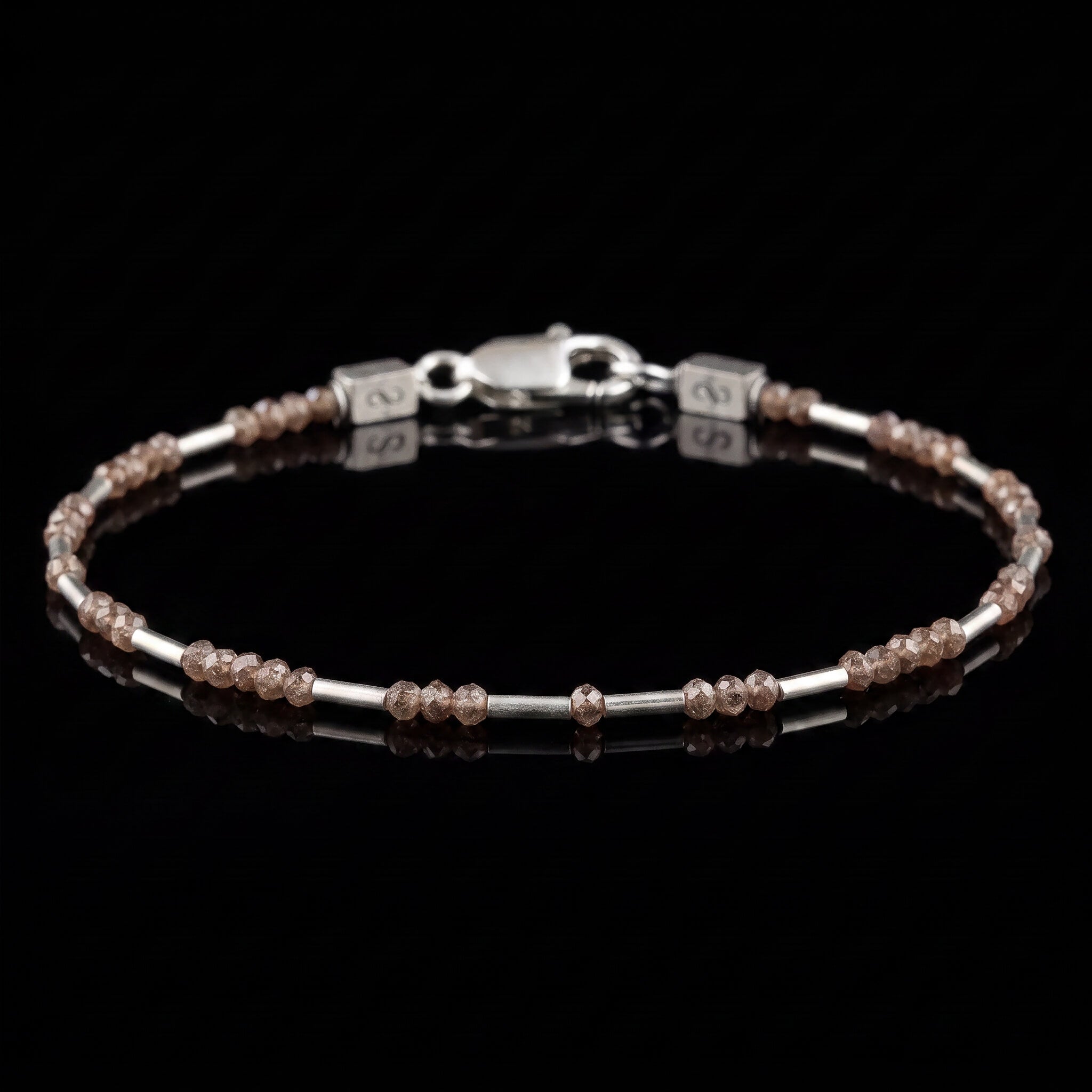 Red-Brown Diamond Bracelet 4 carat (2-3mm)