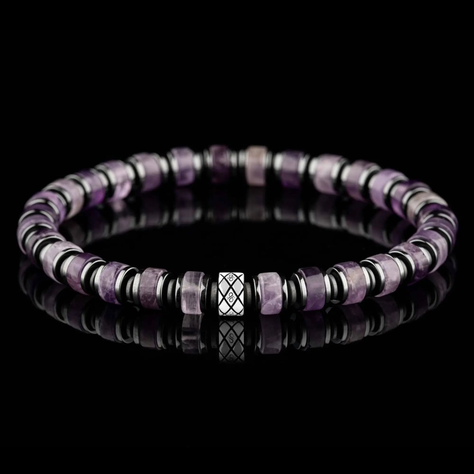 Amethyst Bracelet XVIII - Sterling Silver | Natural Stones