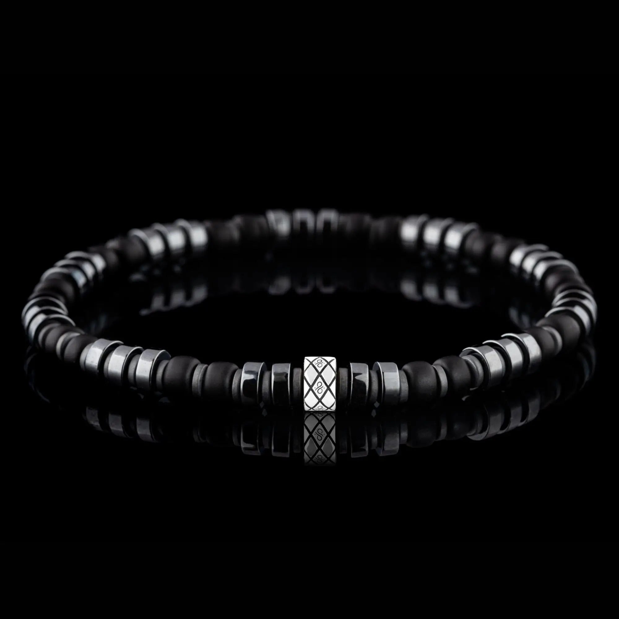 Dark Hematite Black Bracelet I (6mm)
