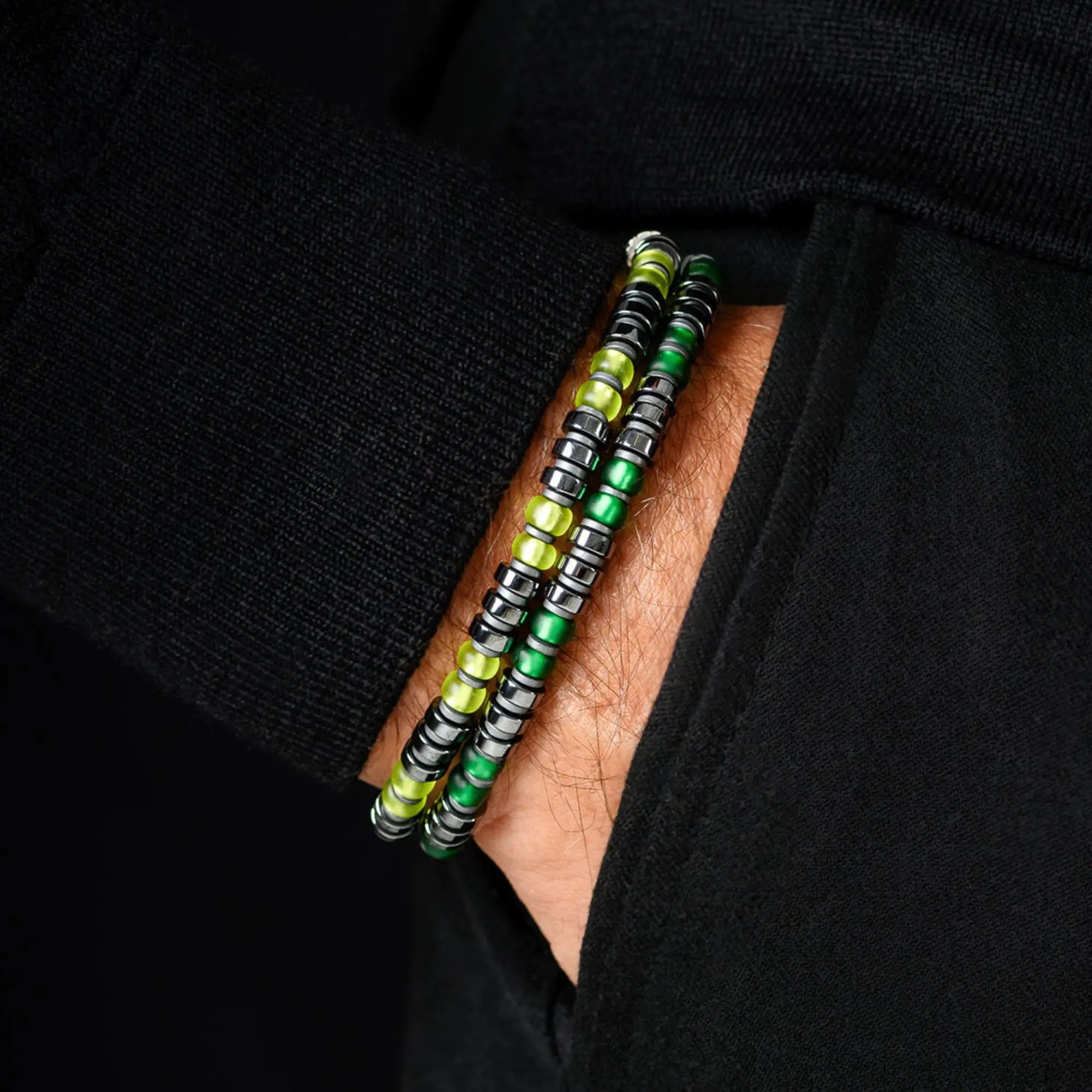Dark Hematite Green Bracelet II (6mm)
