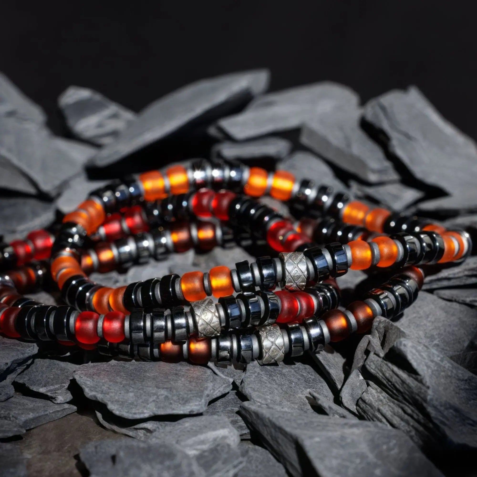 Dark Hematite Copper Bracelet I (6mm)