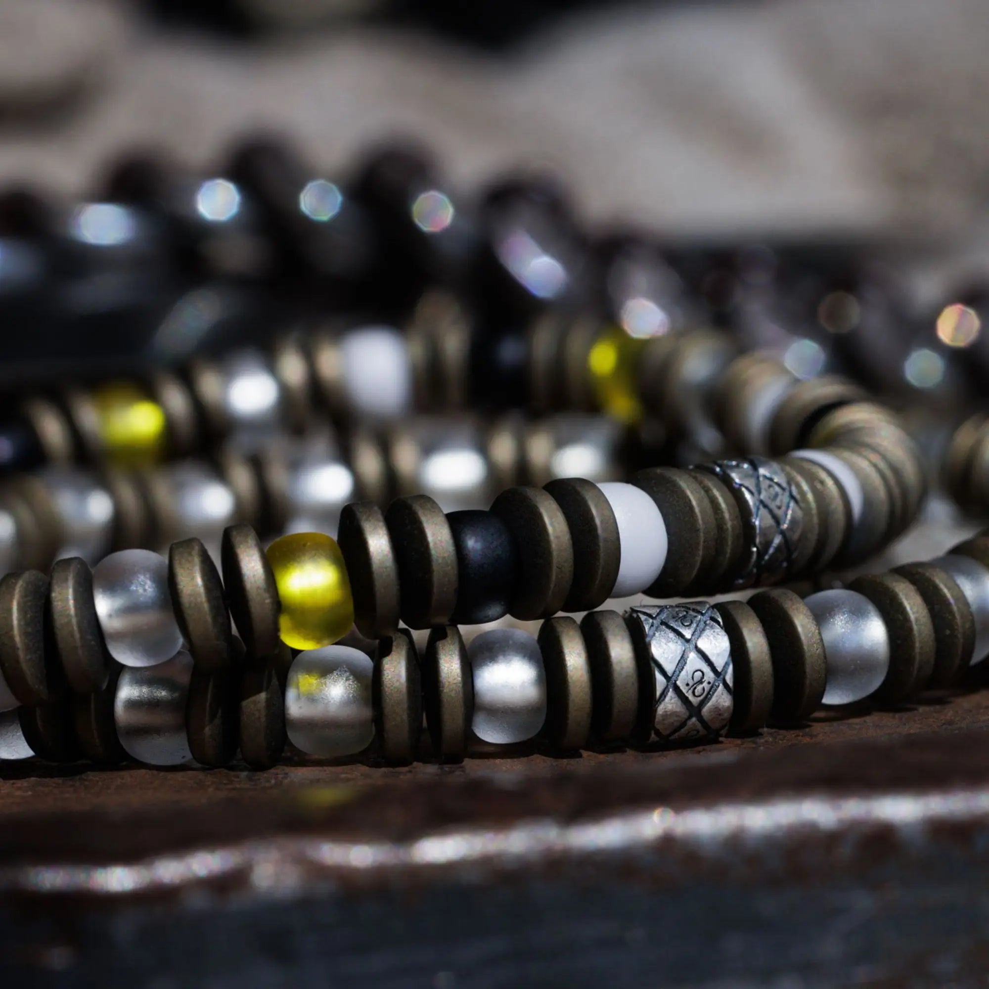 Hematite Bronze Bracelet VIII (6mm)