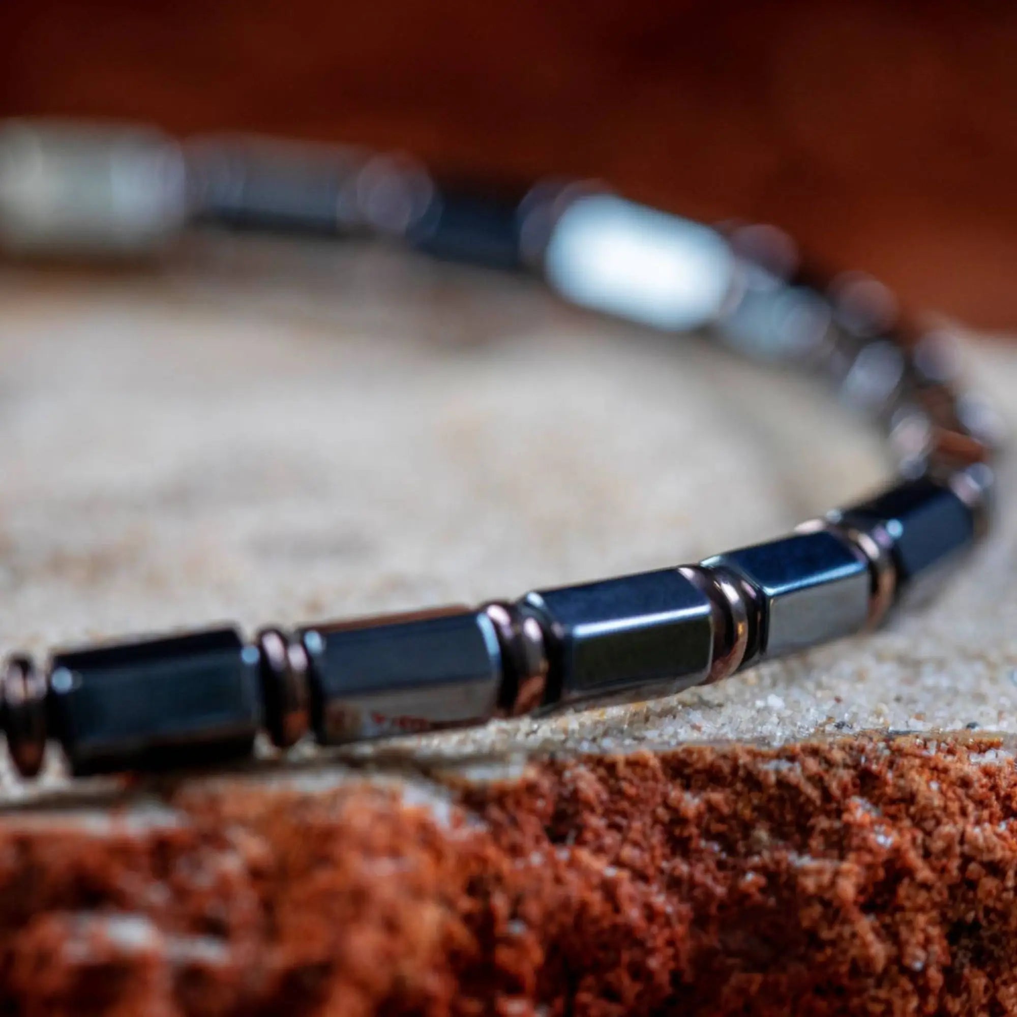 Hematite Hexagon Bracelet VI (4mm)