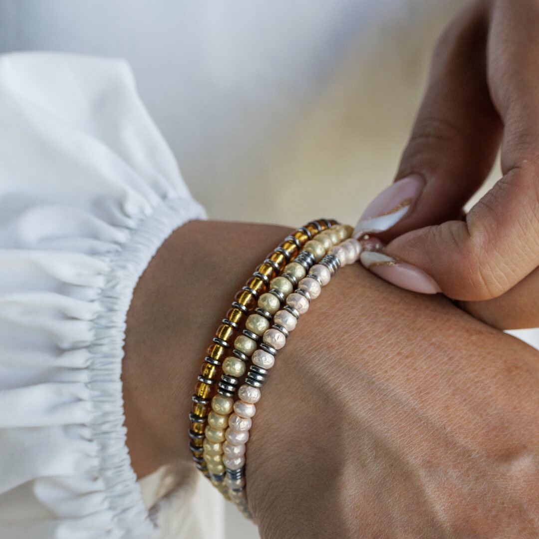 Hematite - Vanilla Bracelet I (4mm)