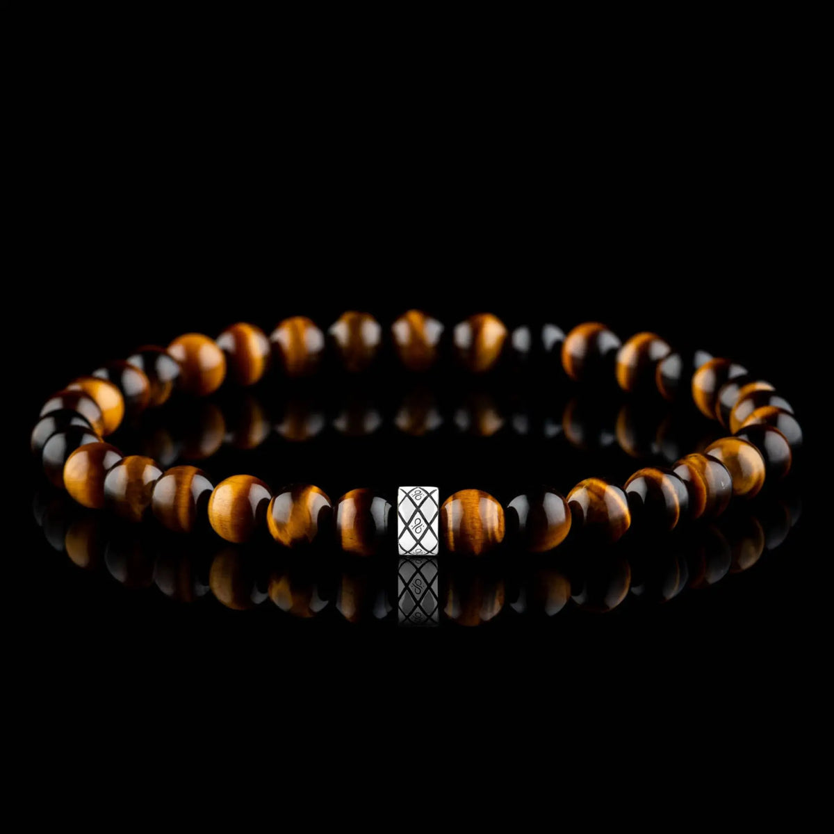 Tiger Eye Bracelet for Men VIII | 6mm Abacus | Aurum Brothers