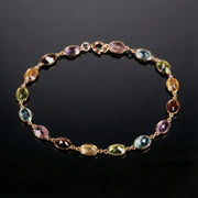 Rose Gold Multicolor Bracelet V (7x5mm)