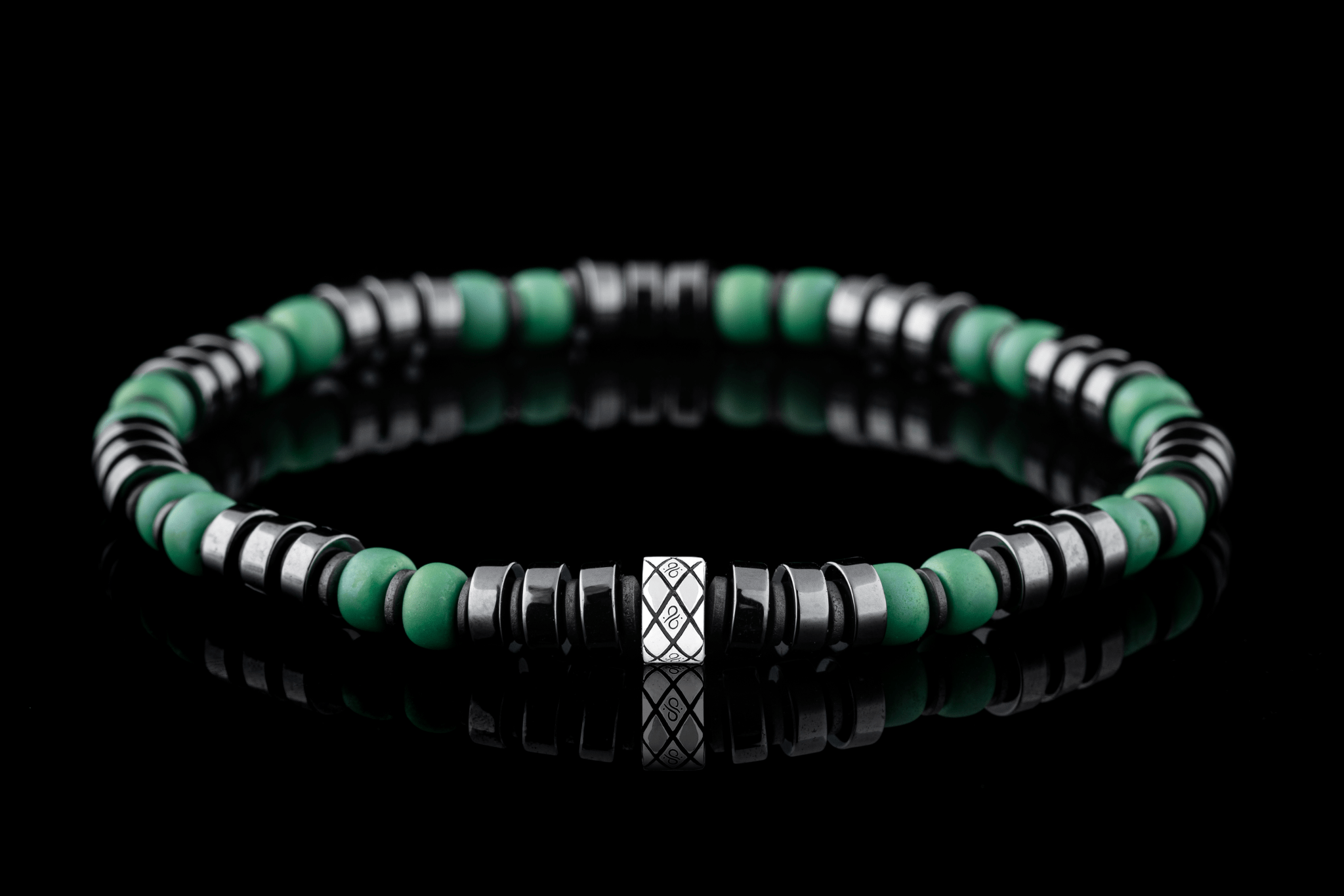 Dark shop green bracelet