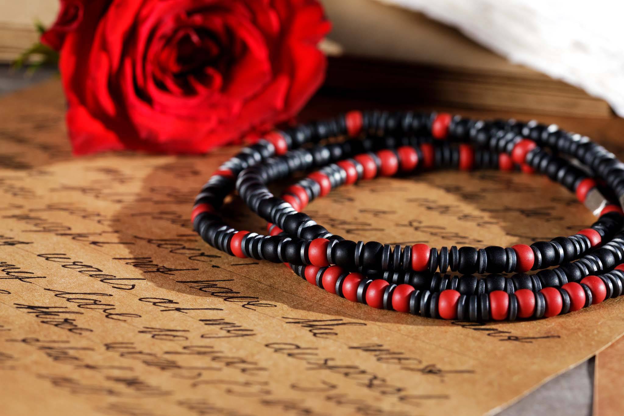 Hematite - Mysterious Passion Bracelet IX (4mm) (6675504496694)