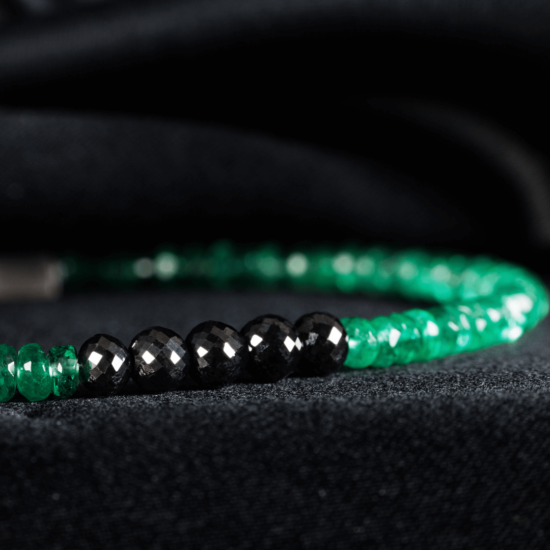 Black Diamond - Emerald Bracelet III (3-4mm)