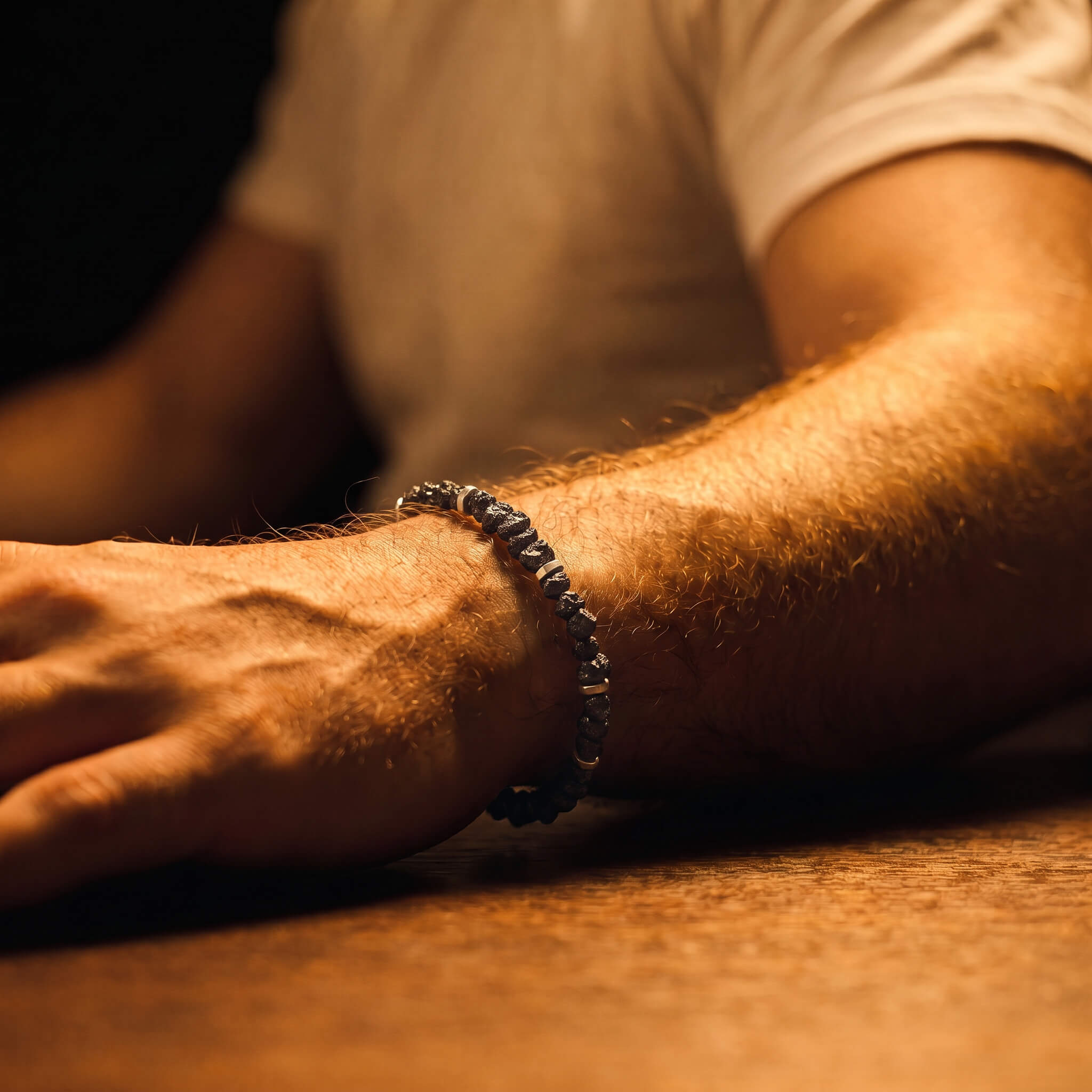 Raw Black Diamond Bracelet 35 carat (5-5.5mm) | Aurum Brothers