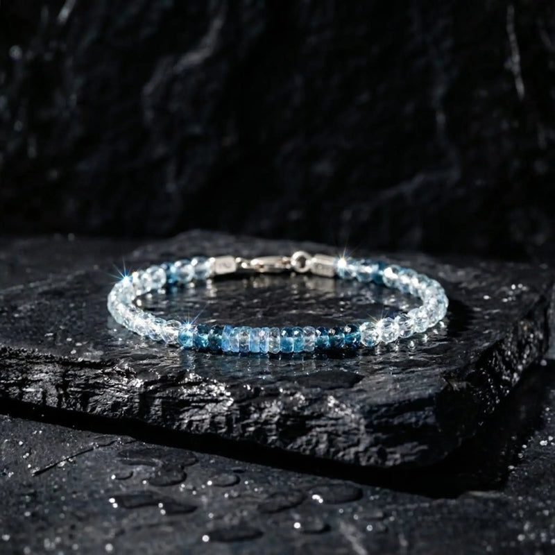 Aquamarine - Topaz Bracelet I (4.5mm) - Primary Specimen