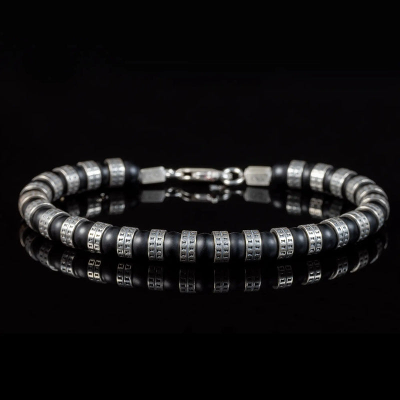 Armored Matte Onyx Bracelet VII (6mm)