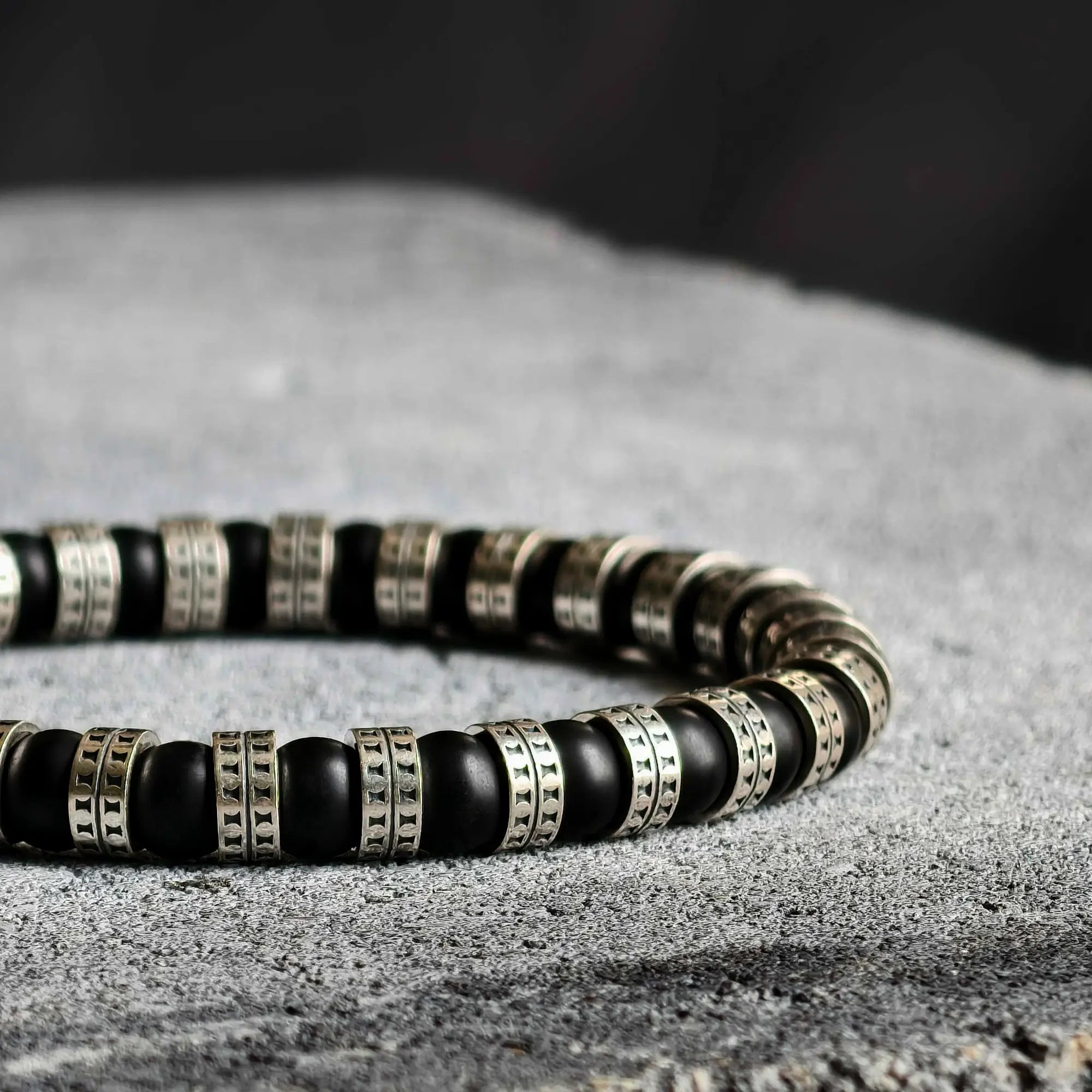 Armored Matte Onyx Bracelet VII (6mm)