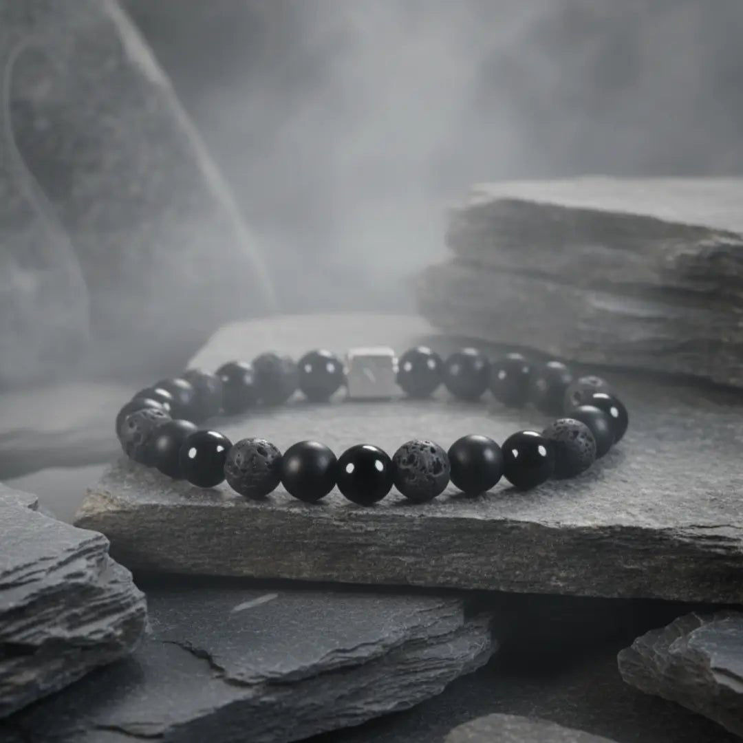 Black Mixed Bracelet II (8mm)