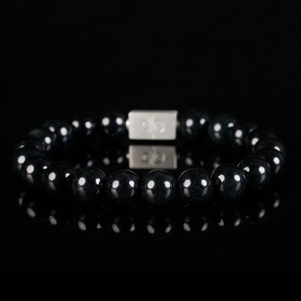 Burmese Black Jade Bracelet III (10mm)