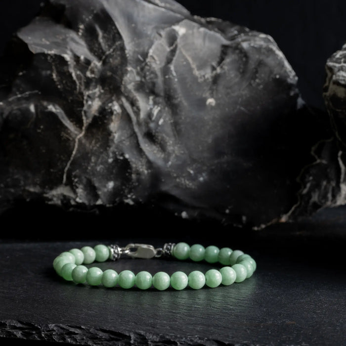 Burmese Mint Green Jade Bracelet XIX (7mm) - Secondary Specimen