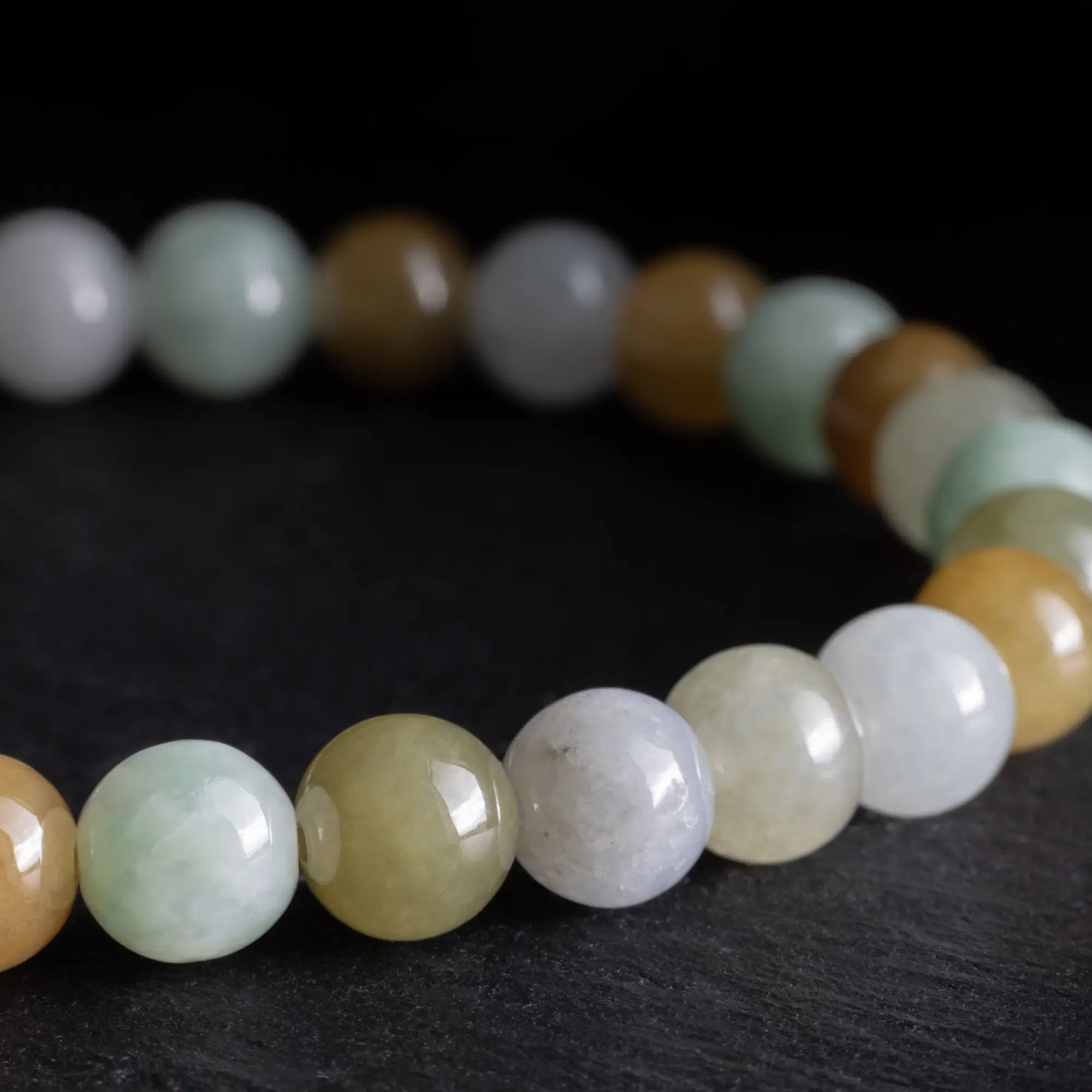 Burmese Multicolor Jade Bracelet XVI (7-7.5mm)