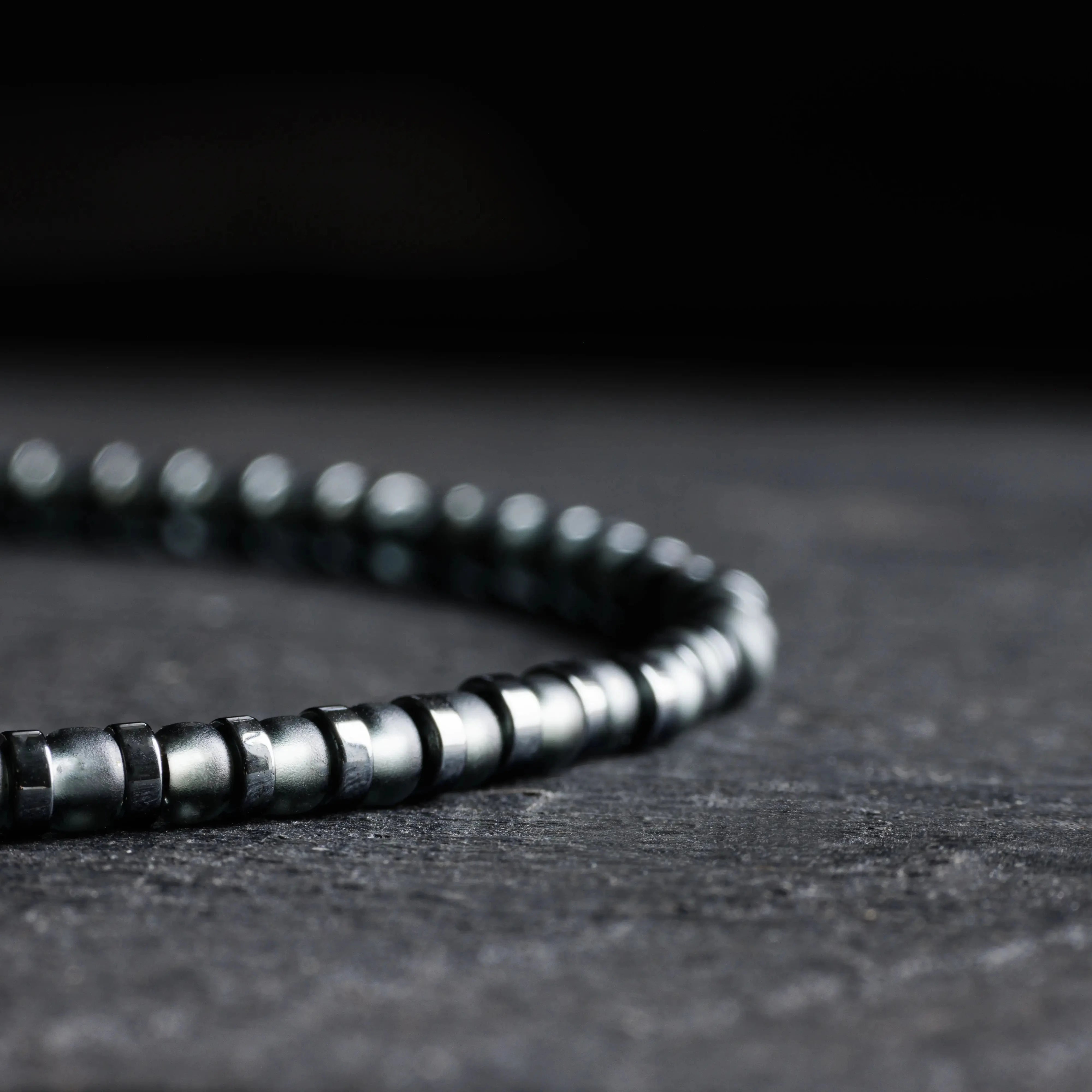 Hematite - Silver Grey Bracelet I (3mm)