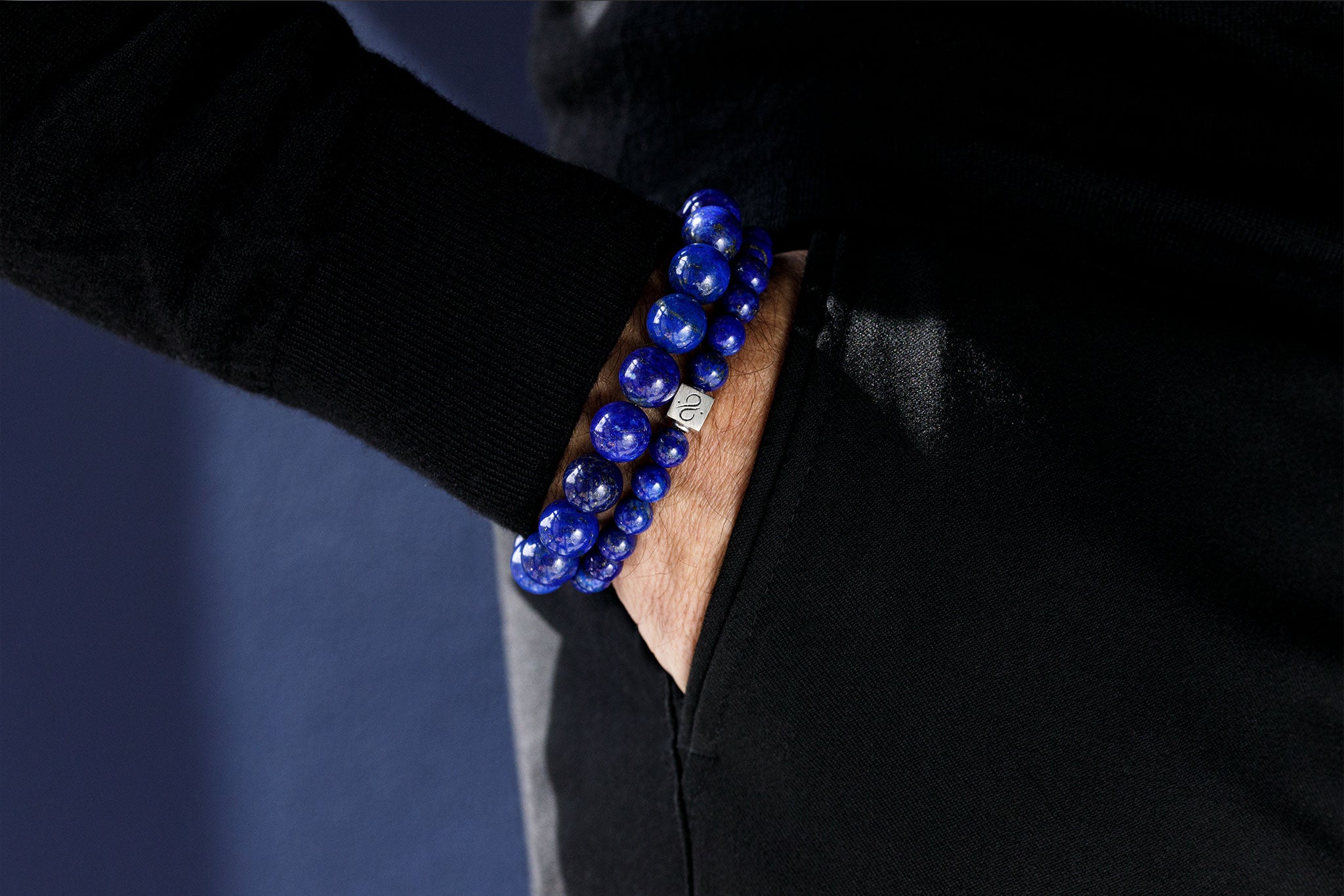 Lapis Lazuli Bracelet IV (12mm) (1916609429558)