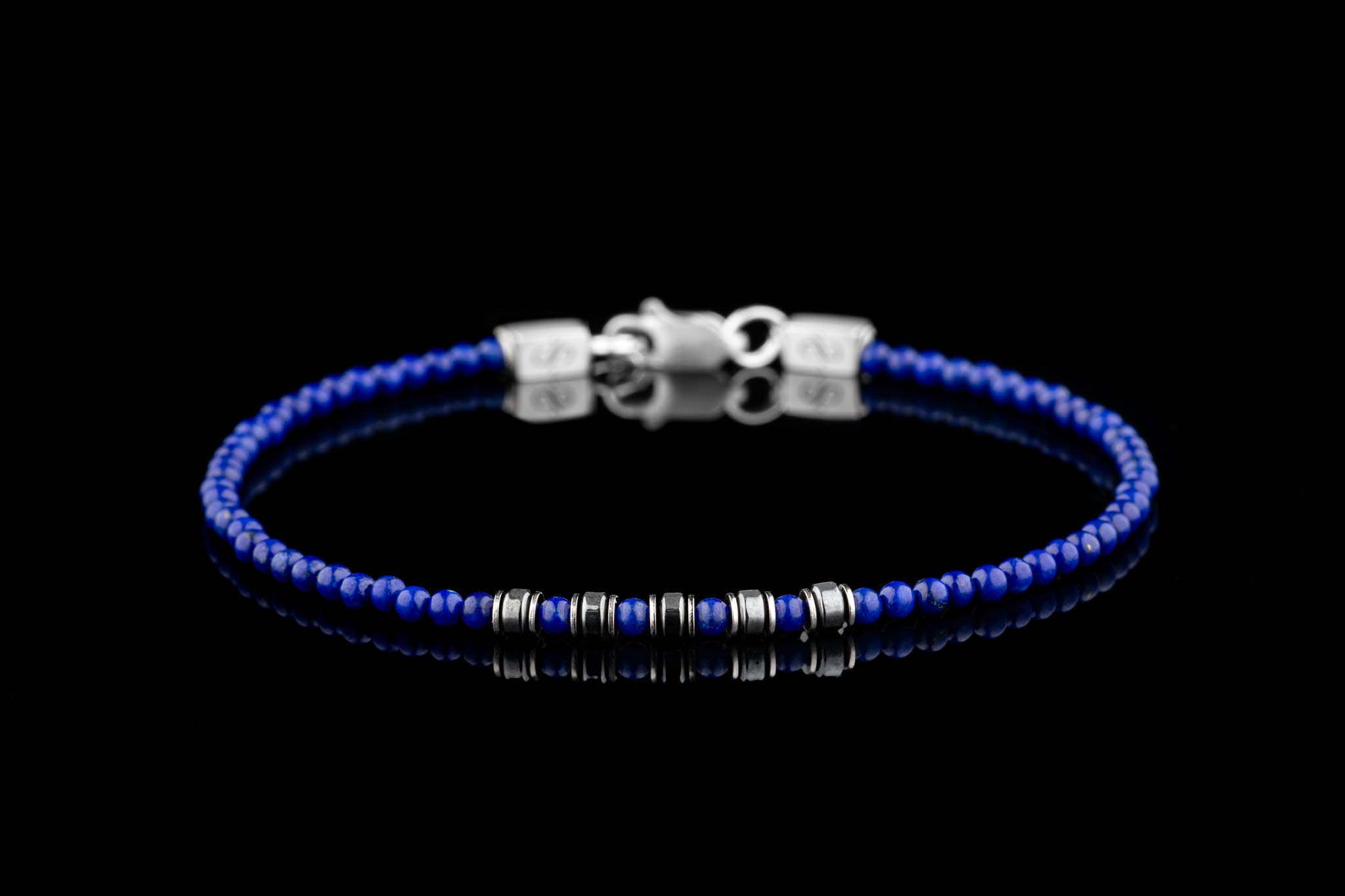 Lapis Lazuli Bracelet VI (2mm) (8564130251087)