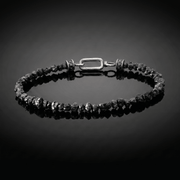 Raw Black Diamond Bracelet 25 carats (4-5mm)