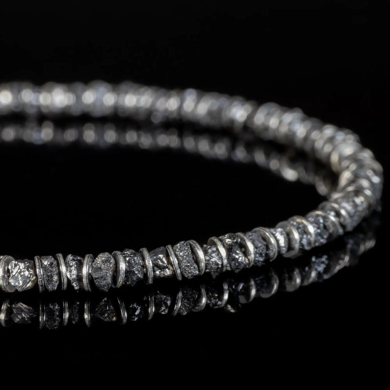 Raw Black Diamond Bracelet III (2-2.5mm)