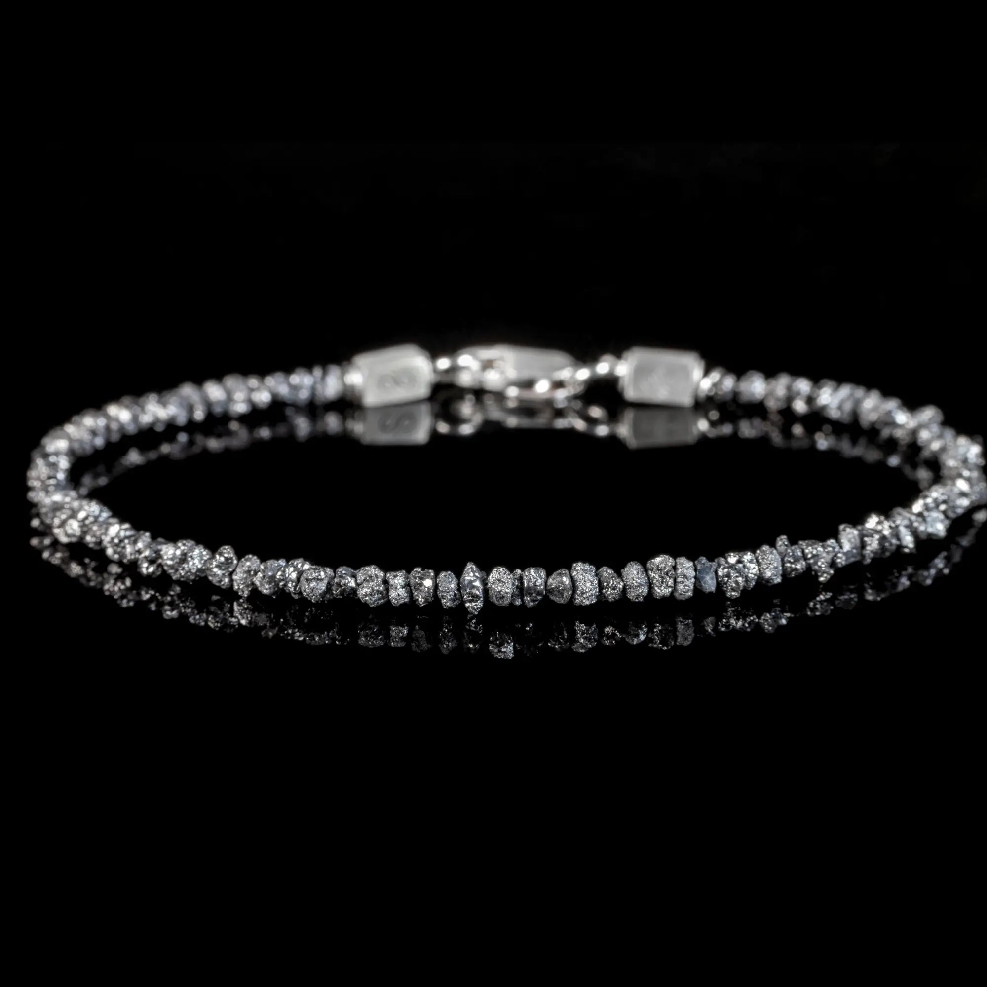 Raw Black Diamond Bracelet I (2-3mm)
