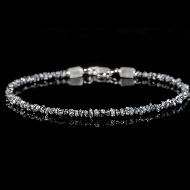 Raw Black Diamond Bracelet I (2-2.5mm)