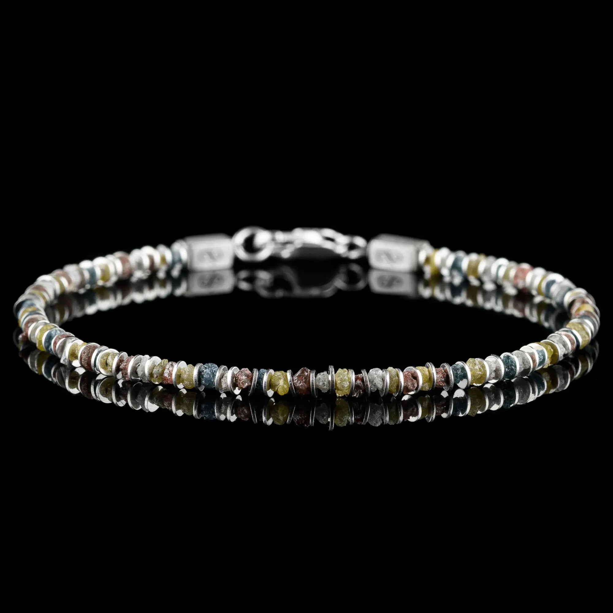 Raw Multicolor Diamond Bracelet I (2-2.5mm)