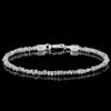 Raw Silvery Diamond Bracelet I (2-3mm)
