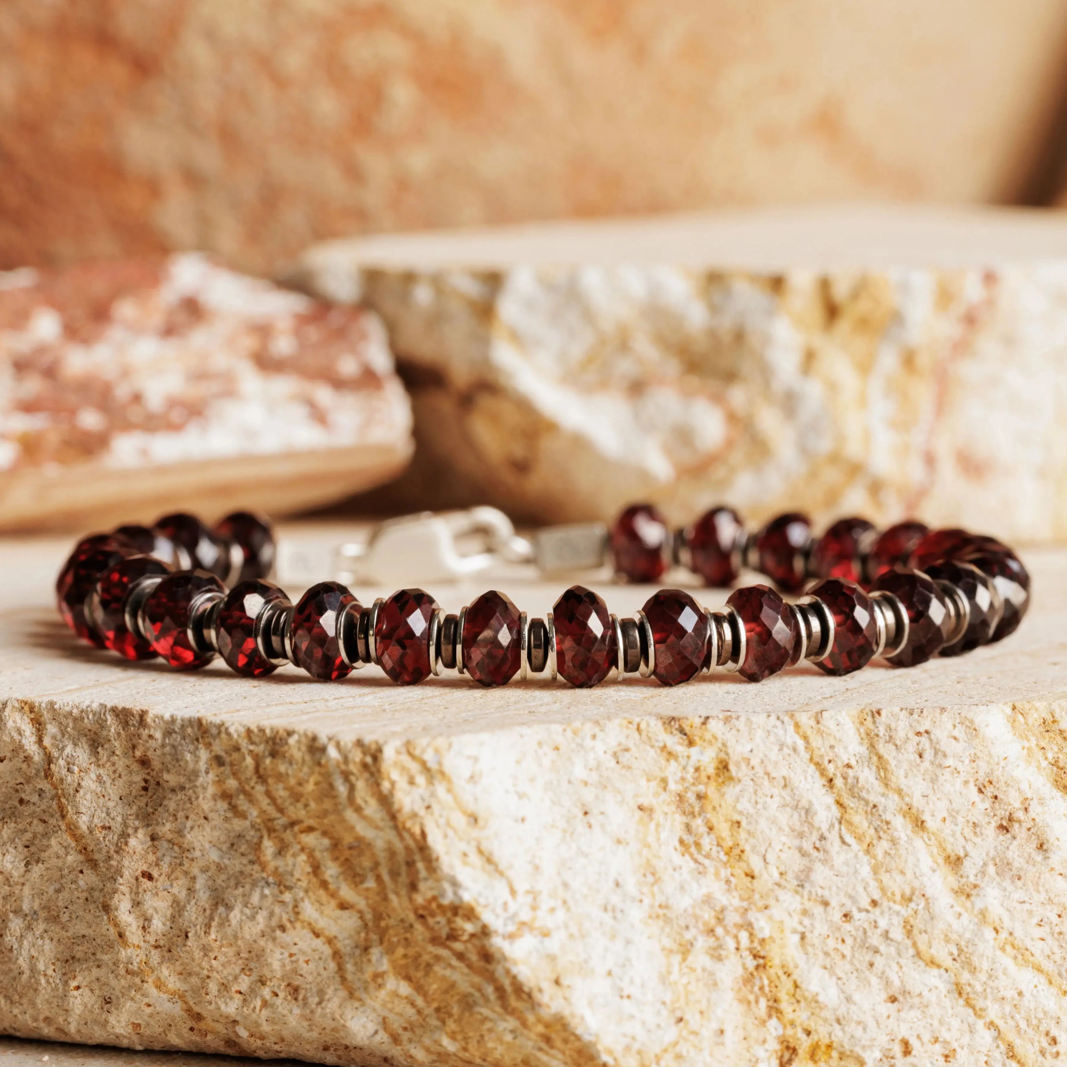 Red Garnet Bracelet I (7-8mm)